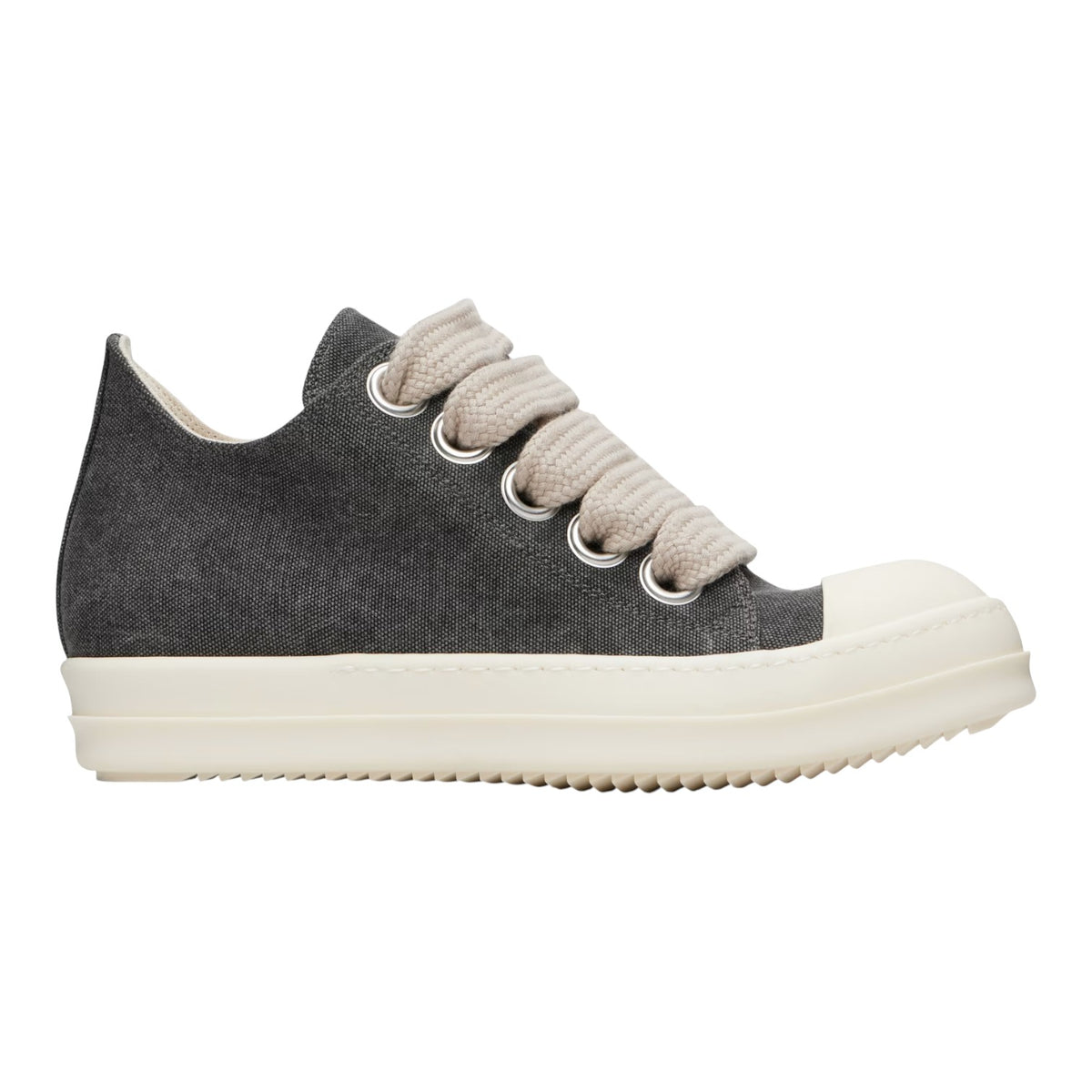 Rick Owens 'DRKSHDW Jumbo Lace' Low Gravel & Milk Sneakers