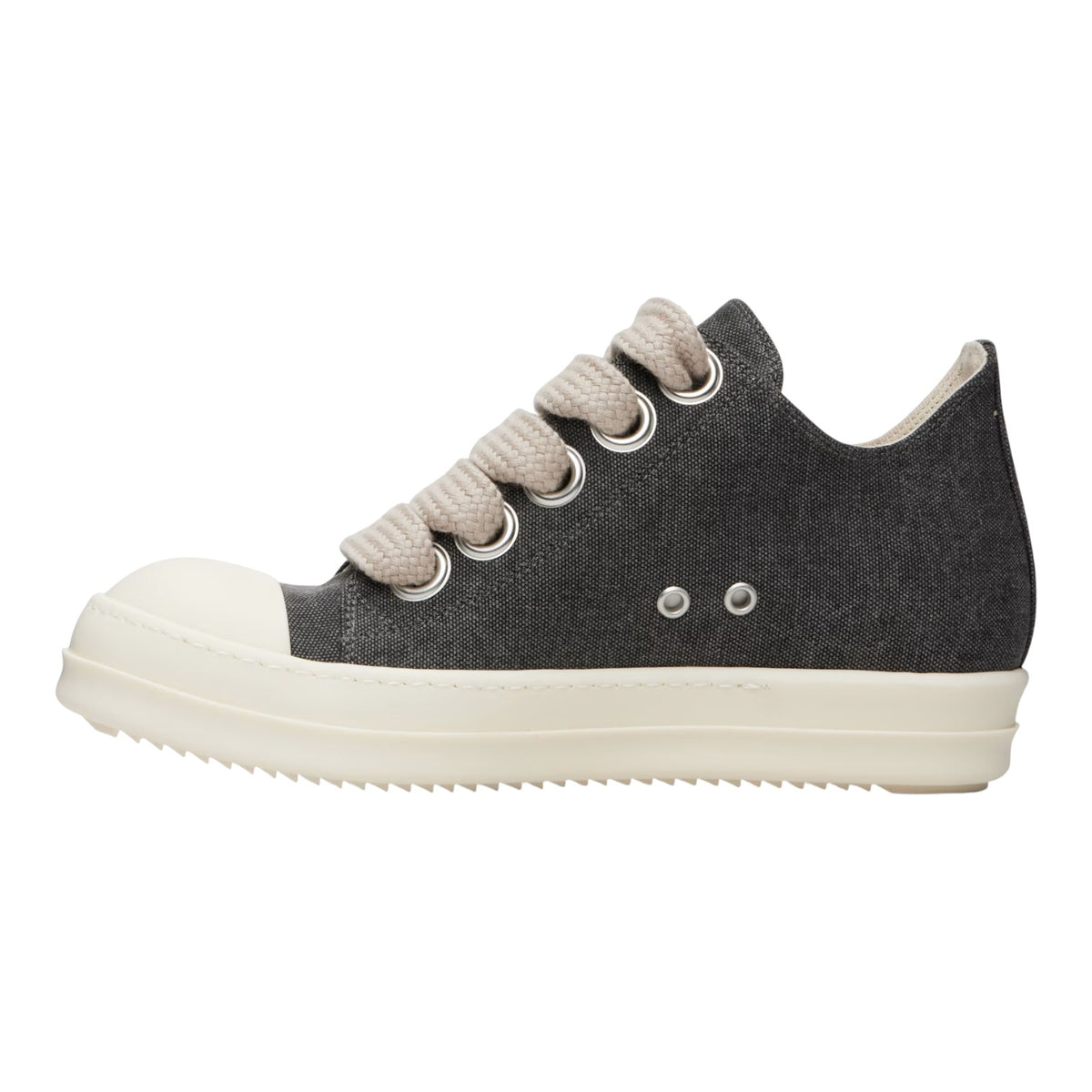 Rick Owens 'DRKSHDW Jumbo Lace' Low Gravel & Milk Sneakers