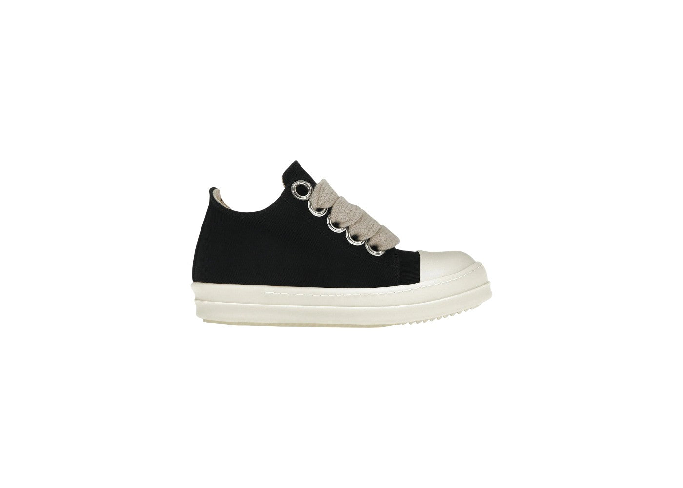 Rick Owens 'DRKSHDW Jumbolace' Low Top Black & Milk Sneaker
