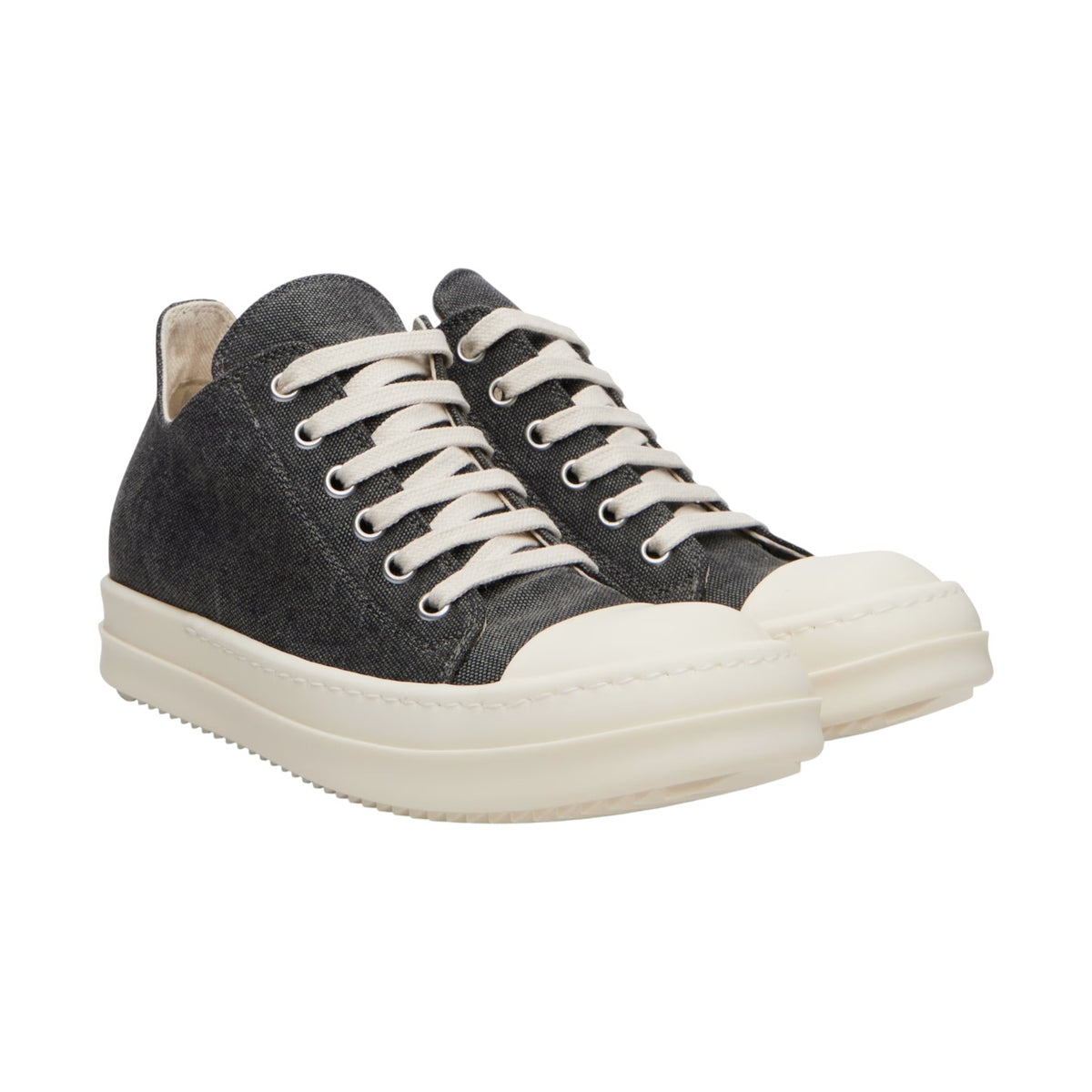 Rick Owens 'DRKSHDW Ramone' Low Gravel & Milk Sneakers