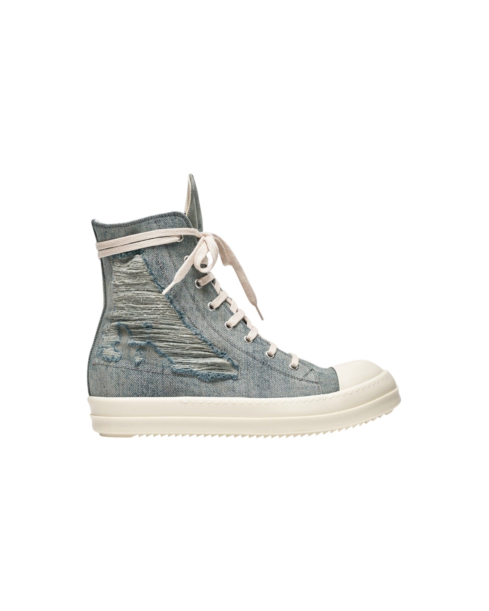 Rick Owens 'DRKSHDWS' Sky & Milk Hi Top Sneakers