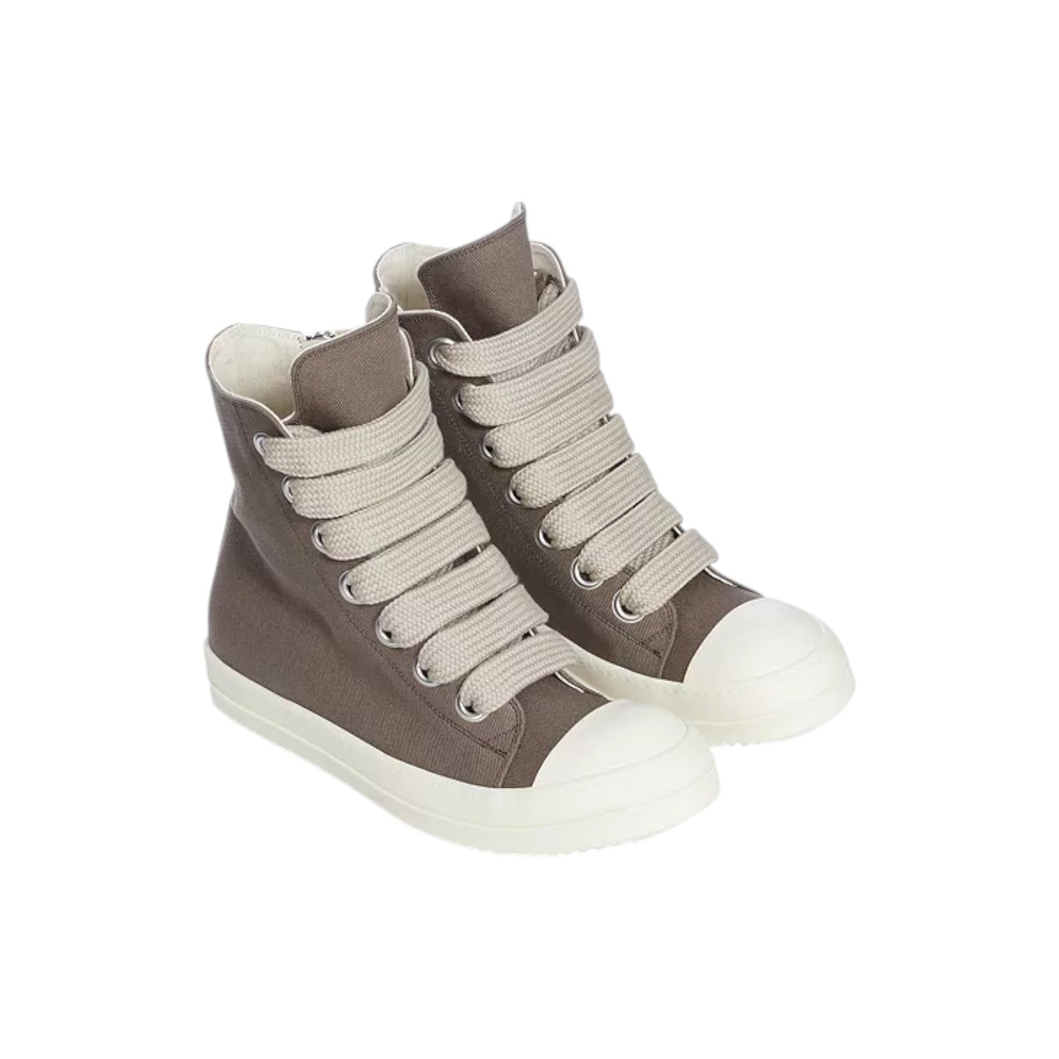Rick Owens 'DRKSHDW' Jumbo Lace Hi Dust & Milk Sneakers