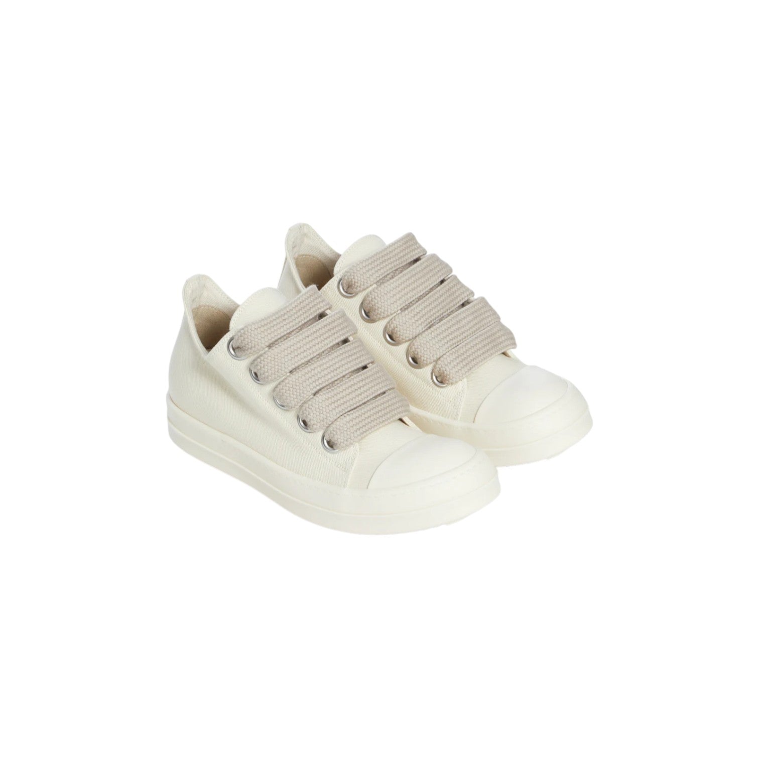Rick Owens 'DRKSHDW' Jumbo Lace Low Milk & Milk Sneakers