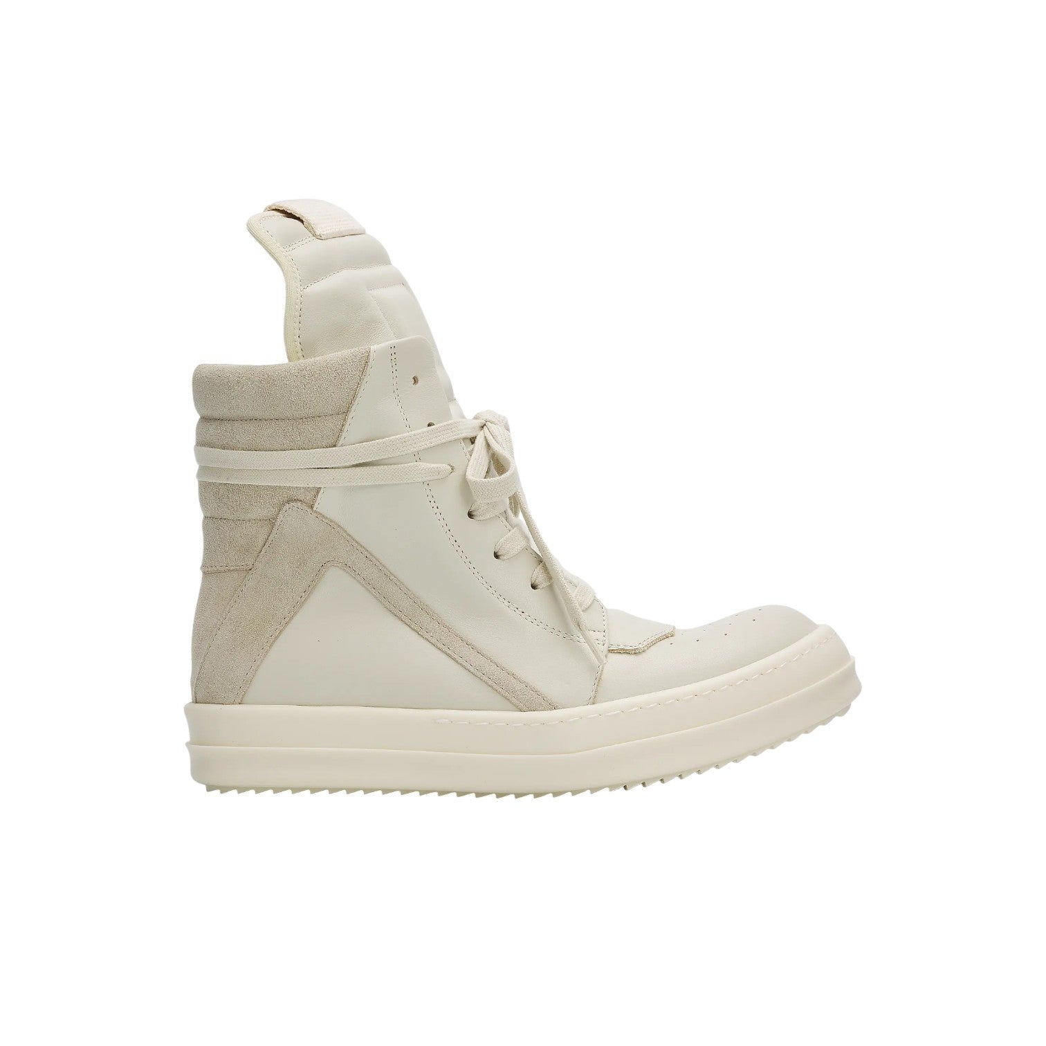 Rick Owens 'Mainline Geo Basket' Dirty Milk Sneakers