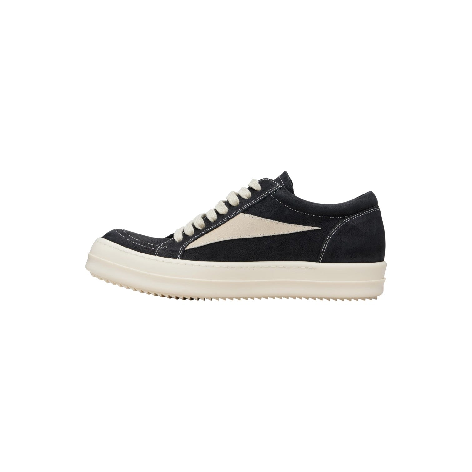 Rick Owens 'Mainline Vintage' Low Black & Milk Sneakers