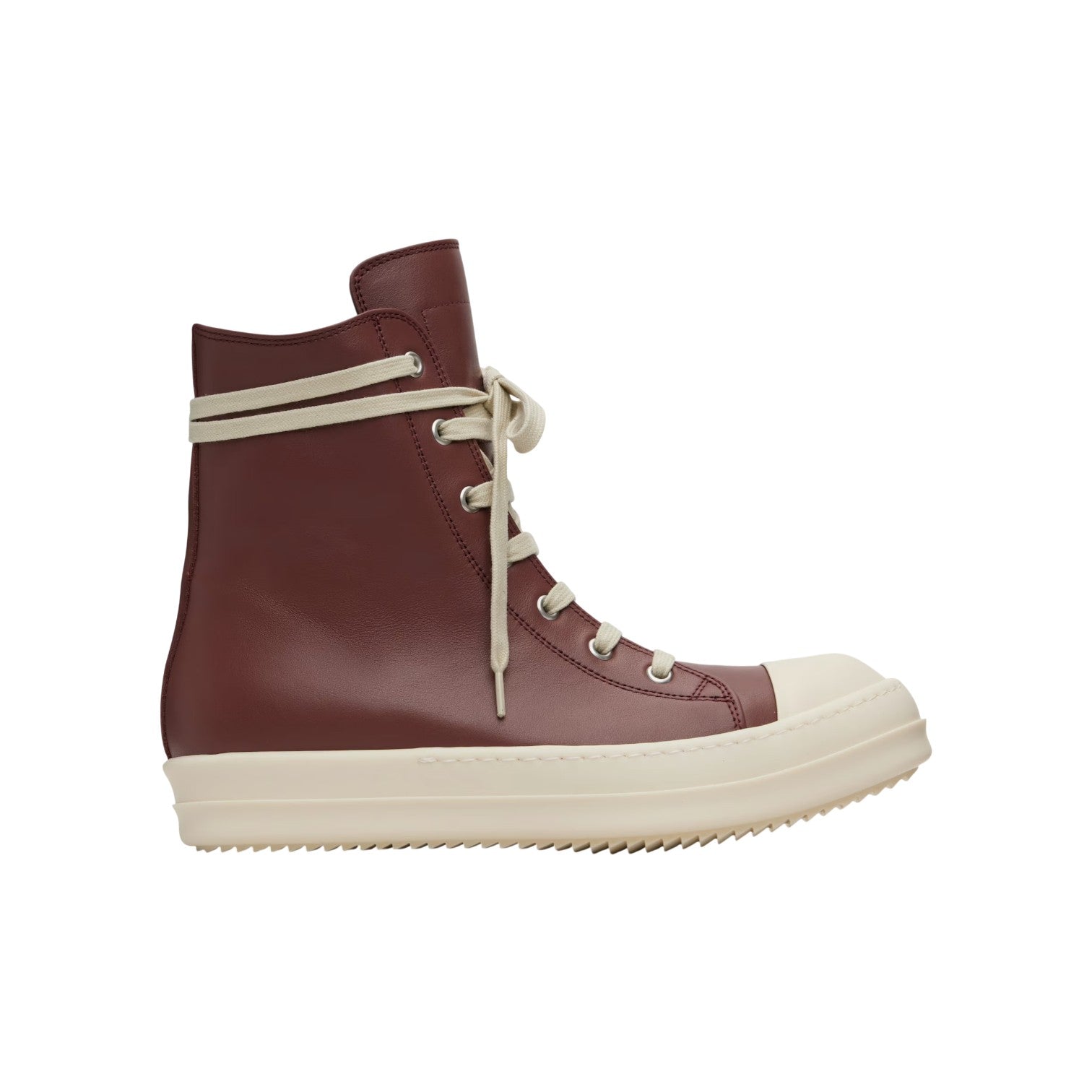 Rick Owens 'Mainline' Hi Top Rosewood Sneakers