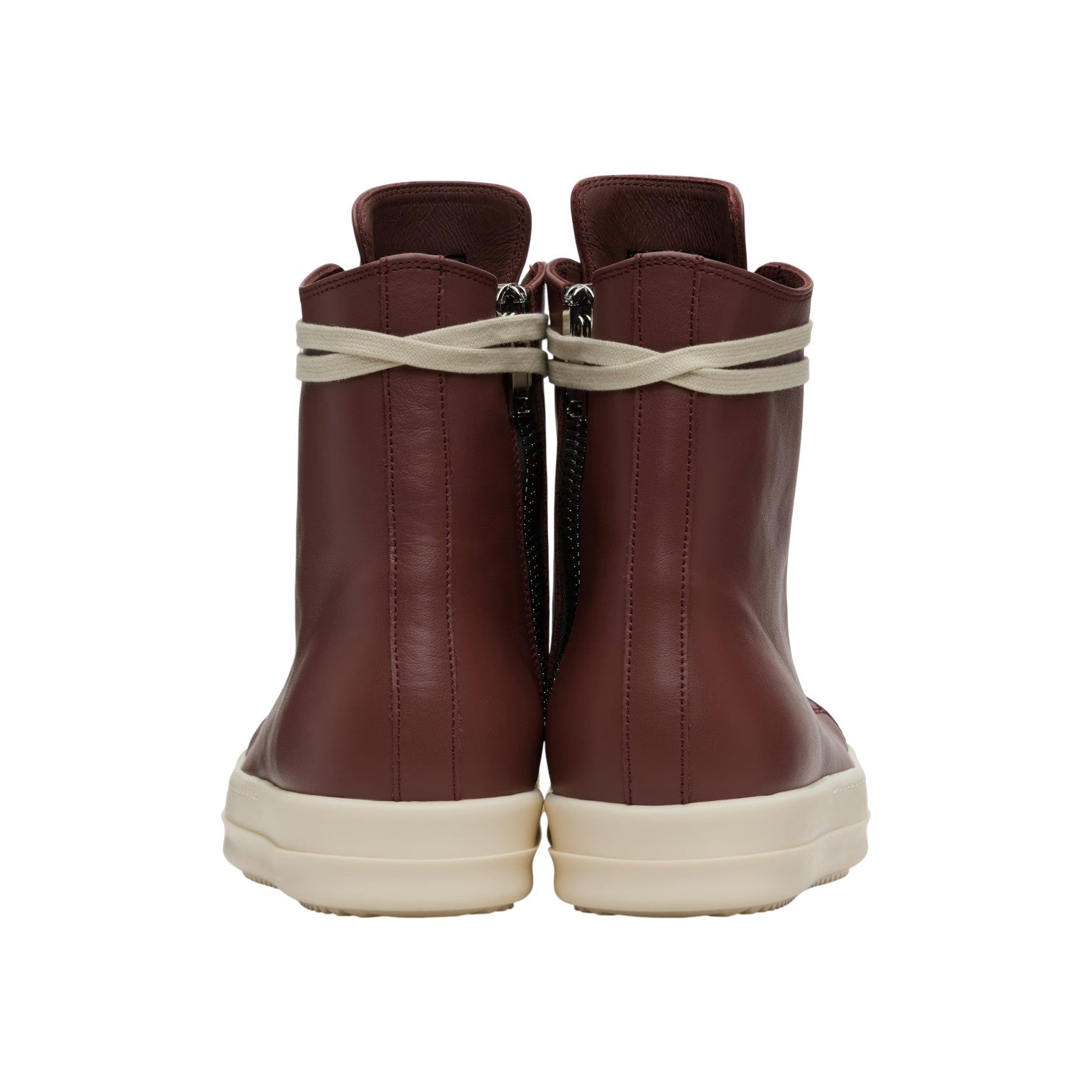Rick Owens 'Mainline' Hi Top Rosewood Sneakers