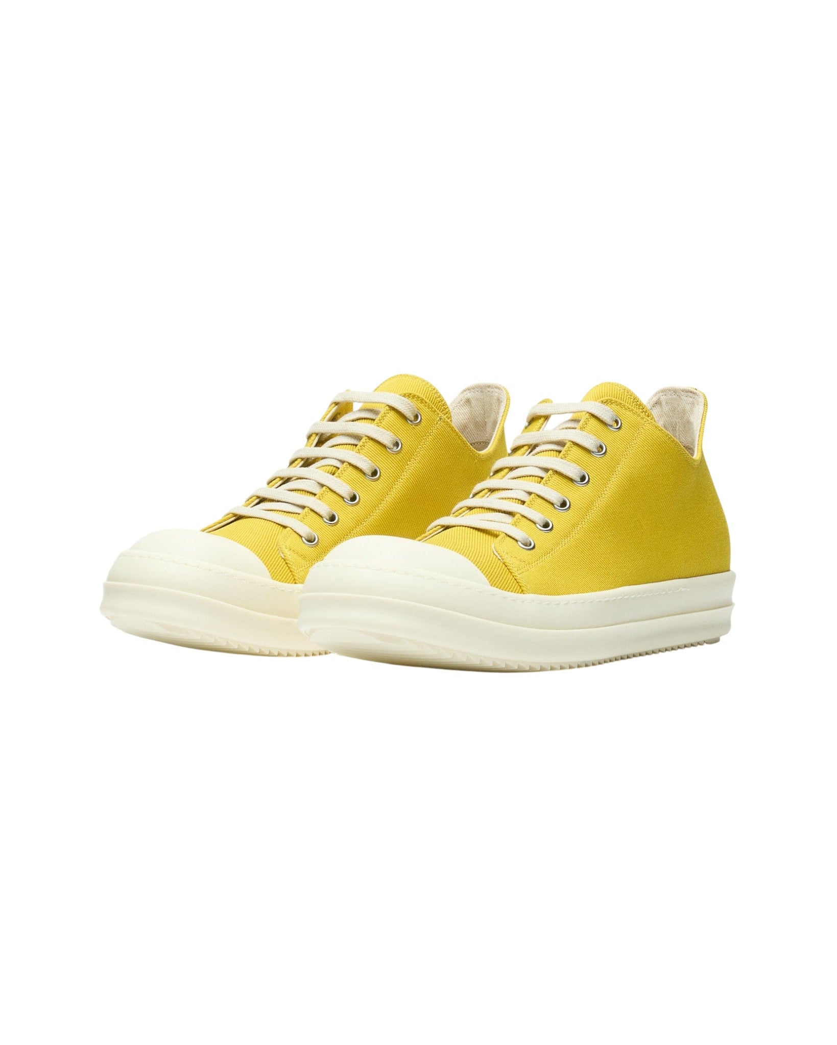 Rick Owens 'DRKSHDW Ramone' Low Lemon & Milk Sneakers
