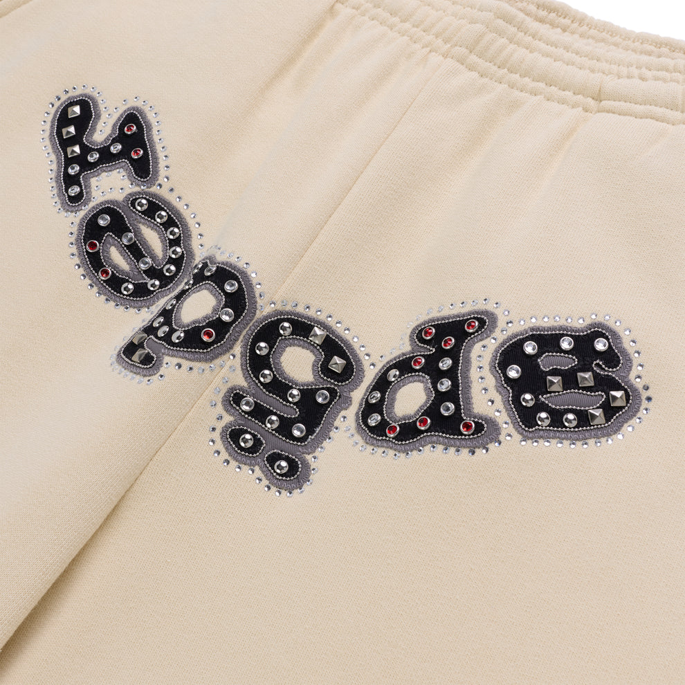 SP5DER 'OG Logo Mixed Stone' Cream Sweats