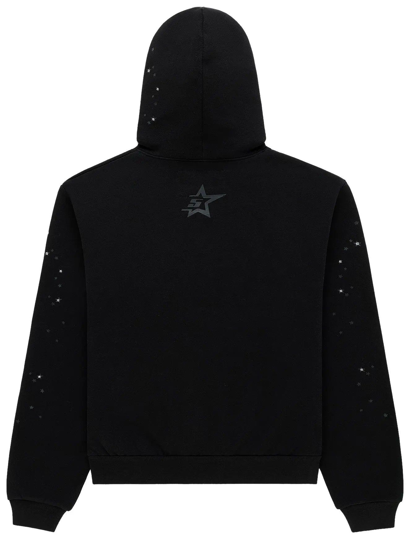 SP5DER 'PUNK V2' Rhinestone Black Hoodie