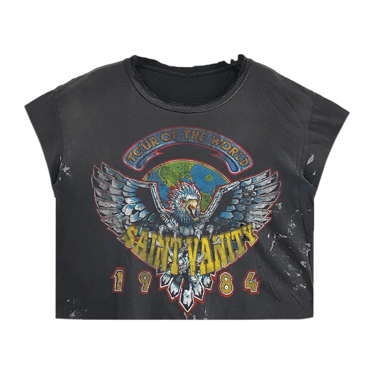 Saint Vanity '1984' Black Sleeveless Tee