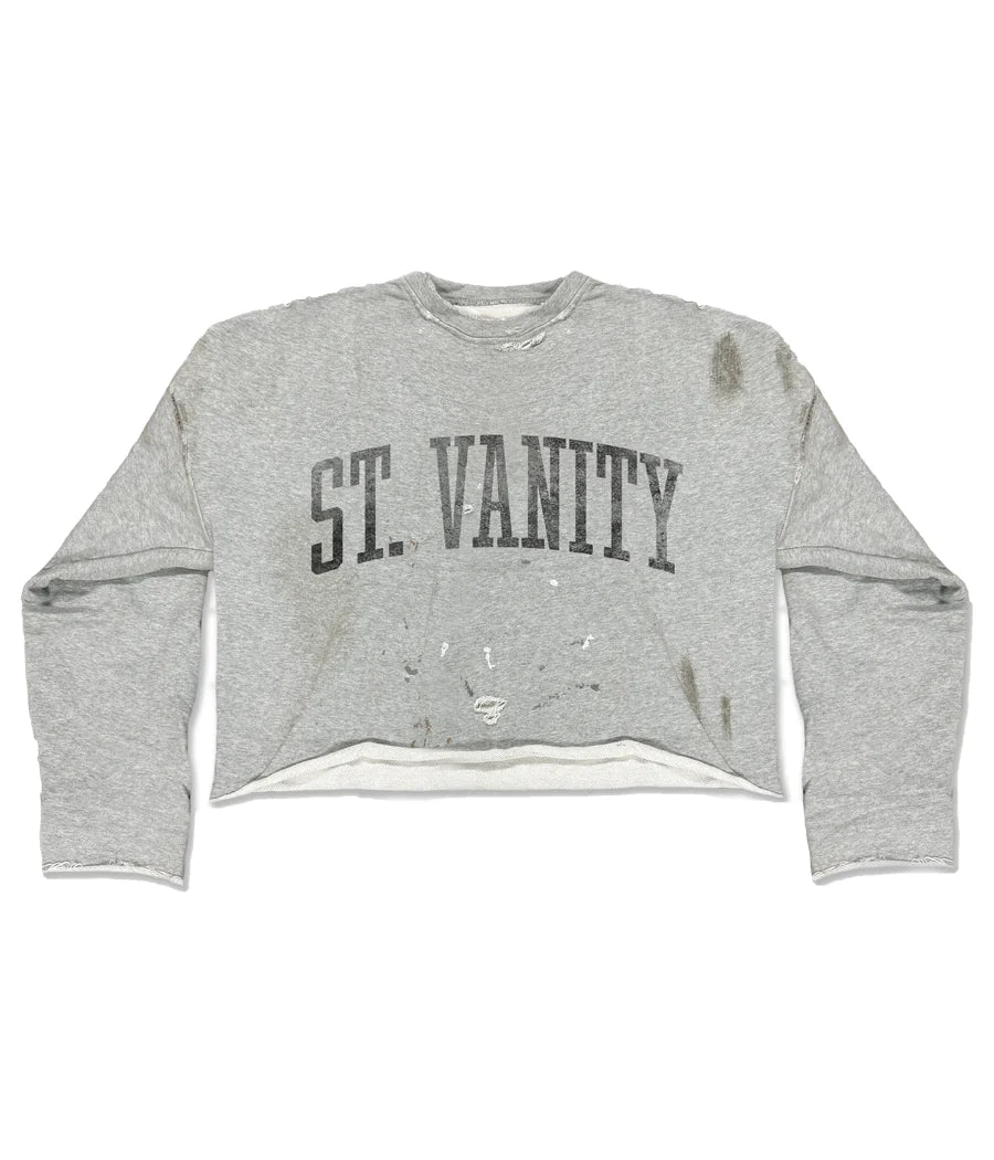 Saint Vanity 'Bager' Grey & Black Crewneck
