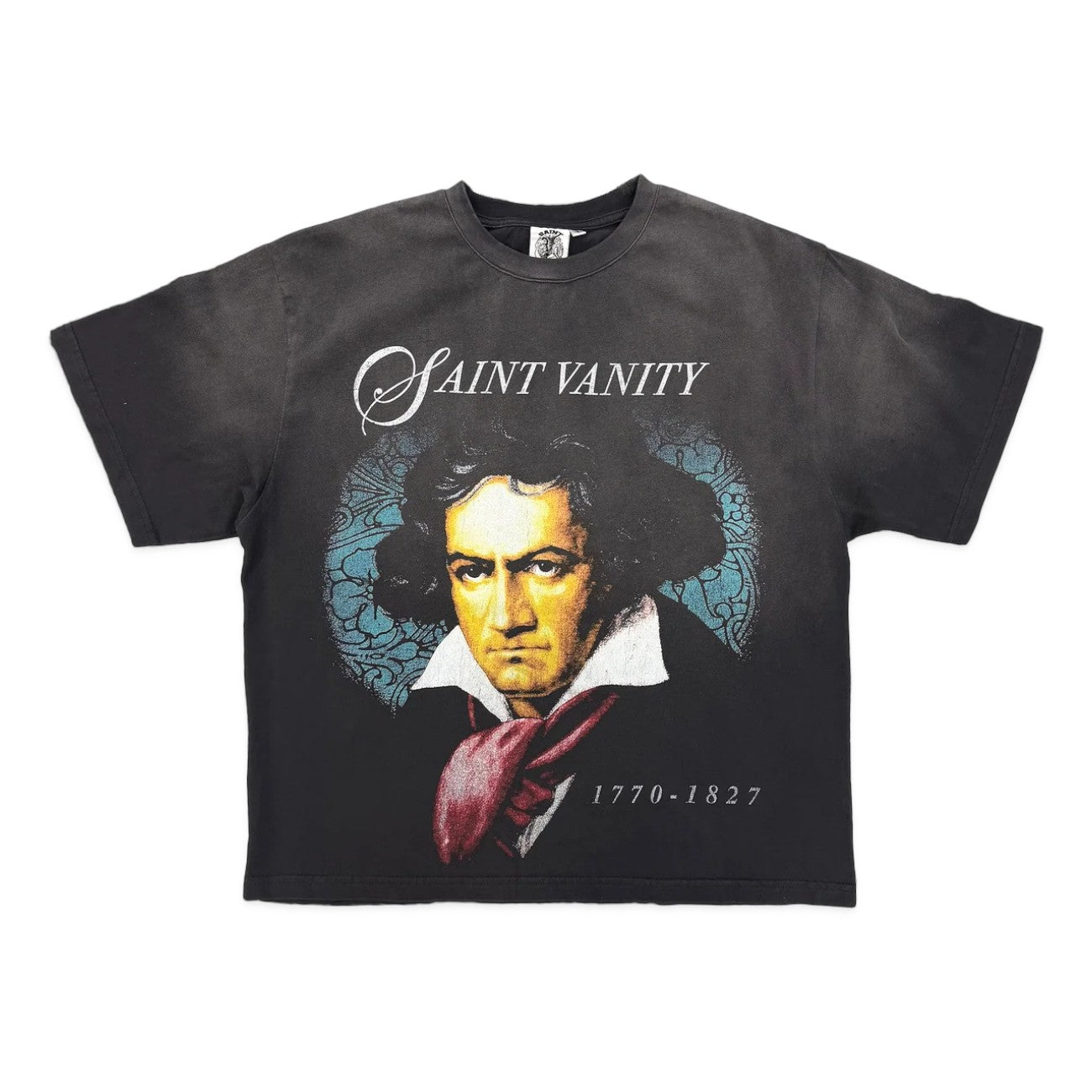 Saint Vanity 'Beethoven' Black Wash Tee
