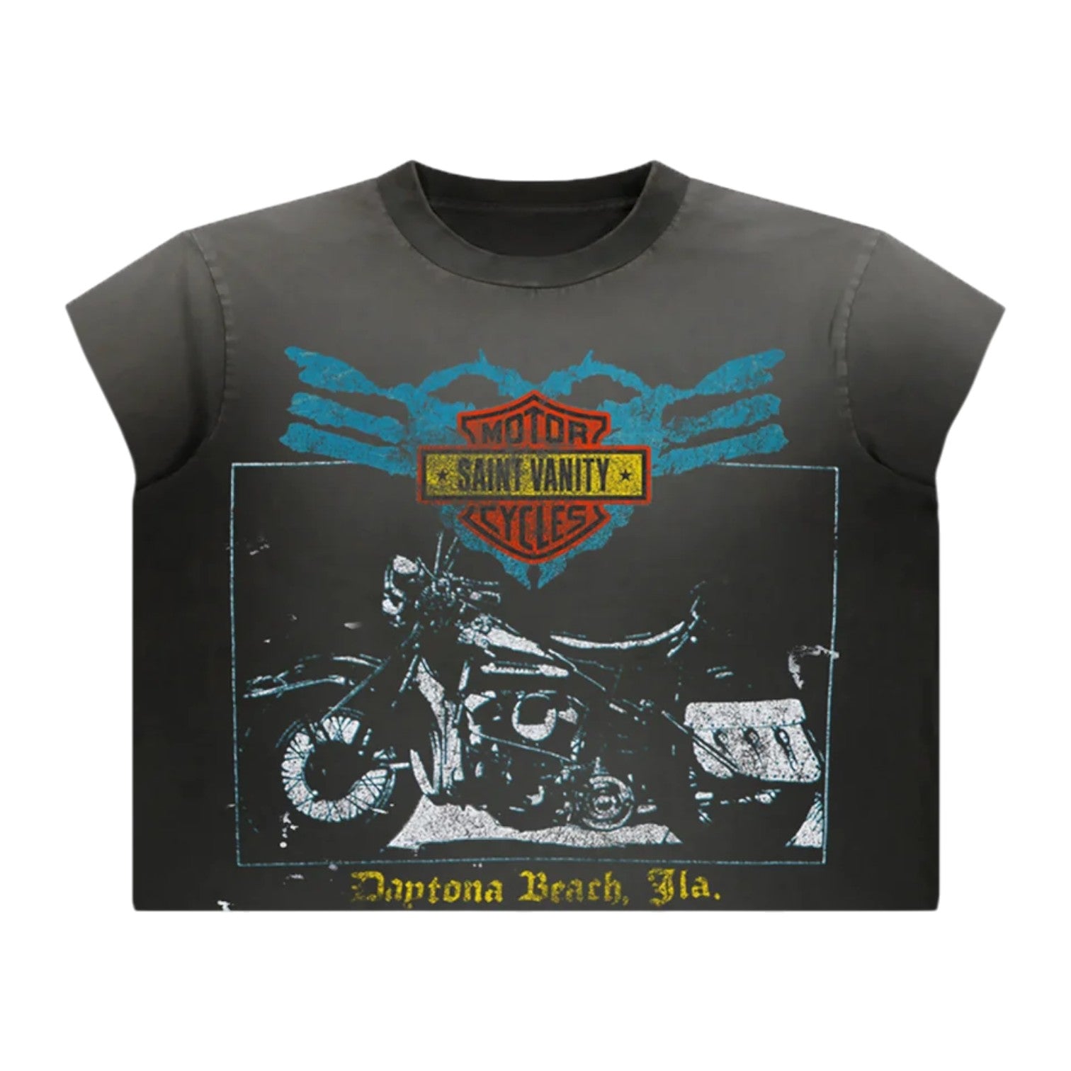 Saint Vanity 'Bike Week' Black Sleeveless Tee