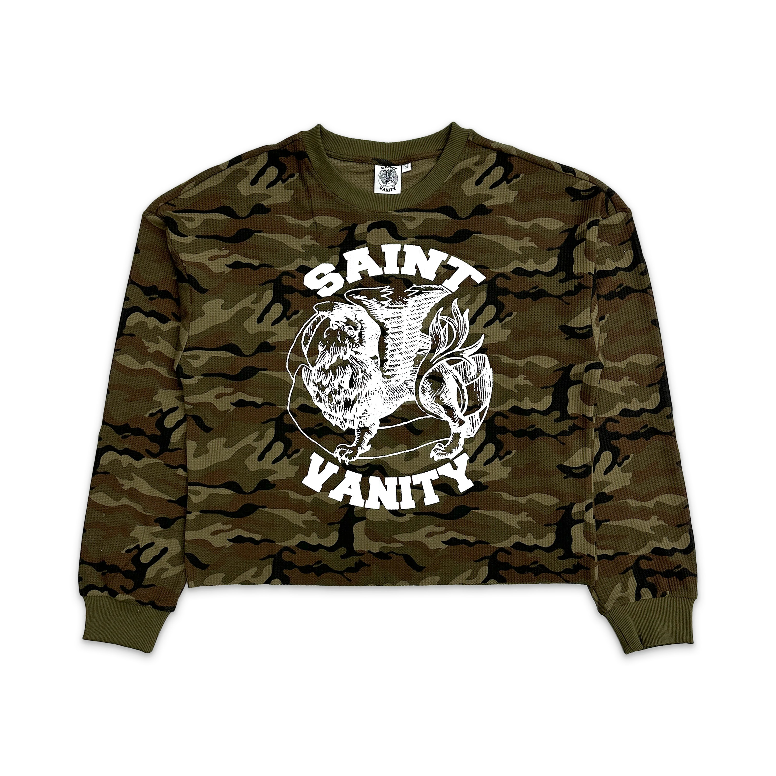 Saint Vanity 'Green Camo' Thermal LS Tee