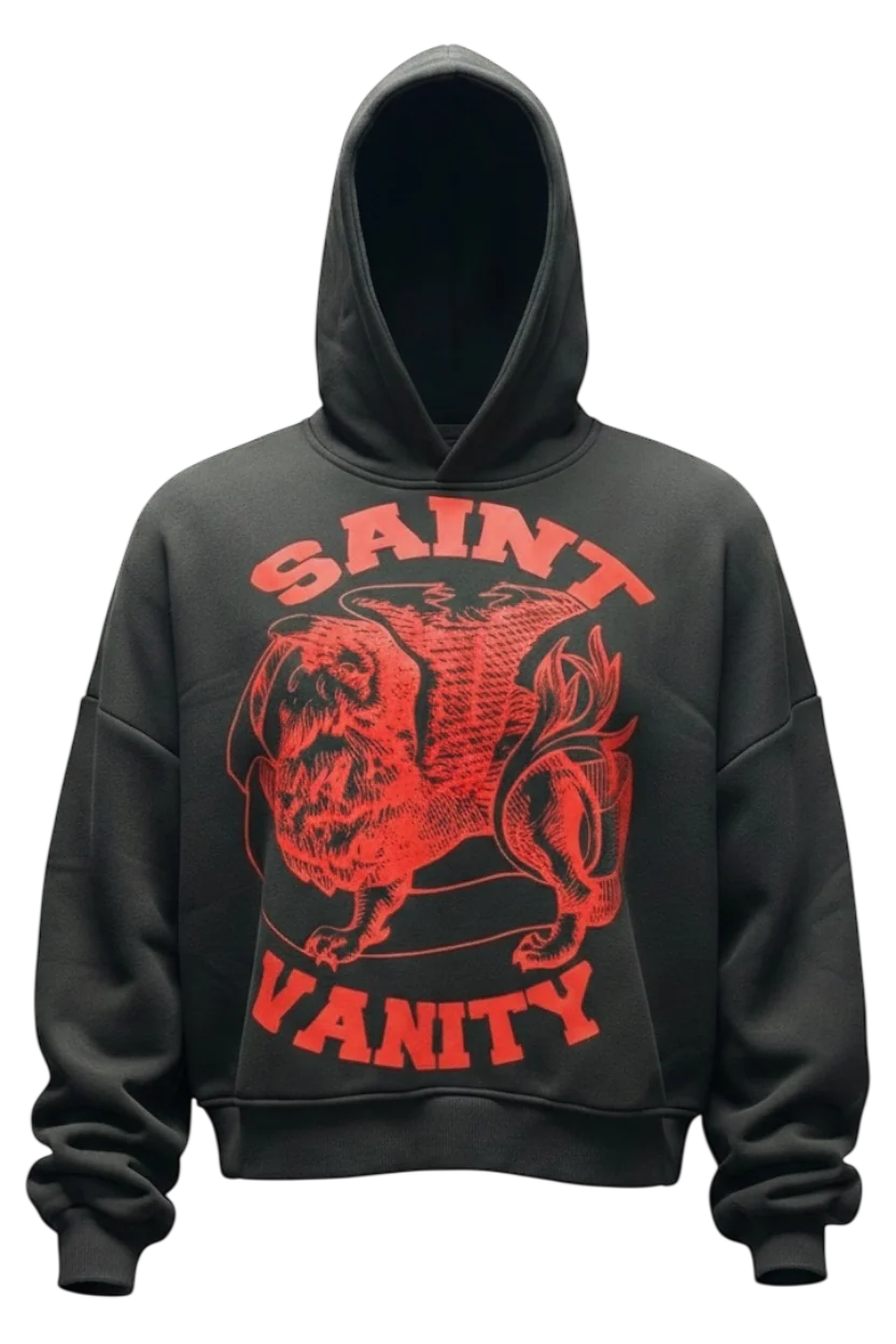 Saint Vanity 'Griffin' Black & Red Hoodie