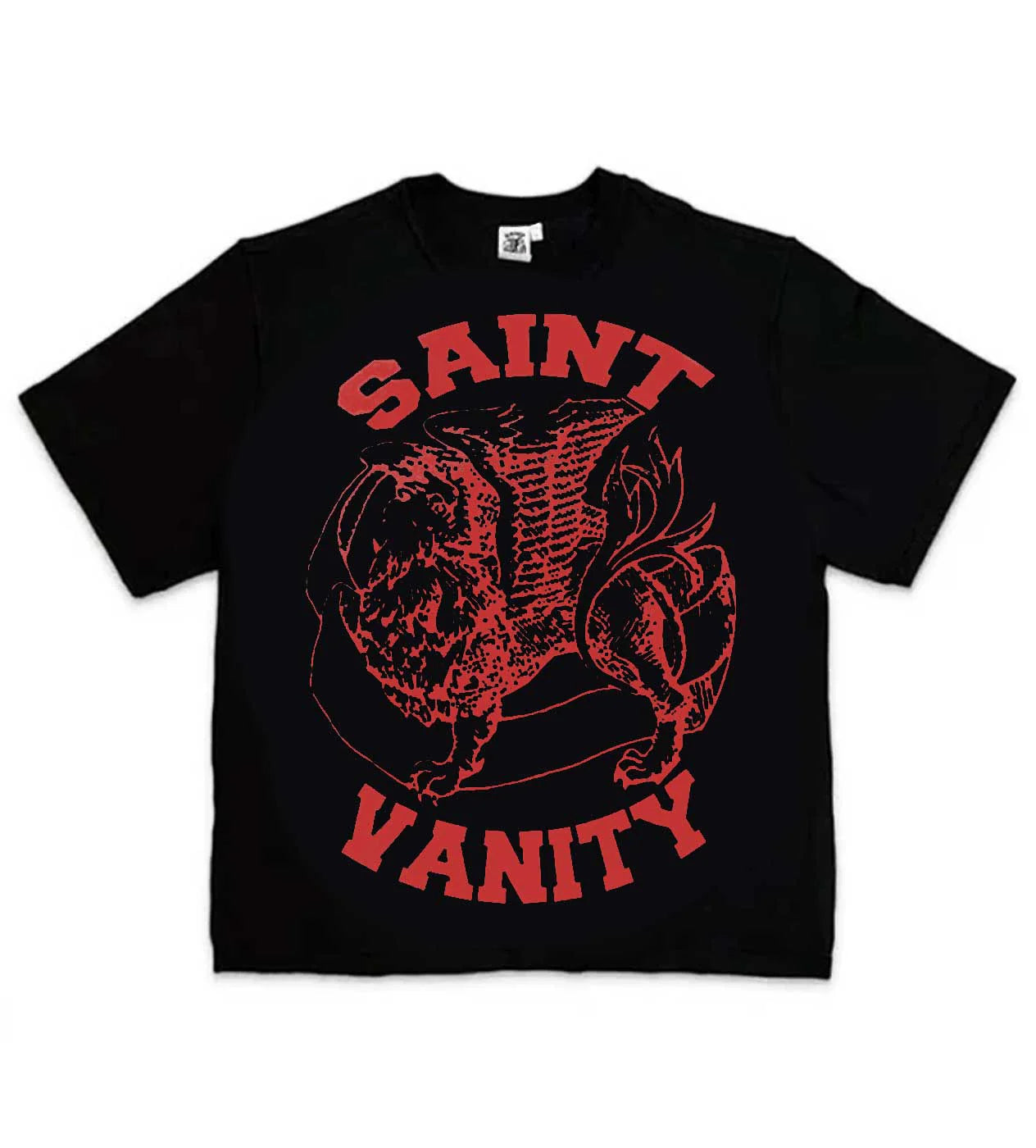 Saint Vanity 'Griffin' Black & Red Tee