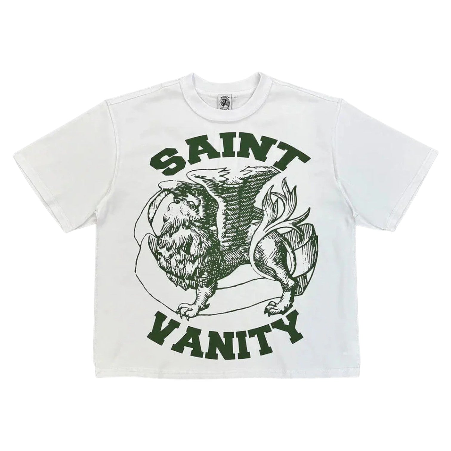 Saint Vanity 'Griffin' White & Green Tee