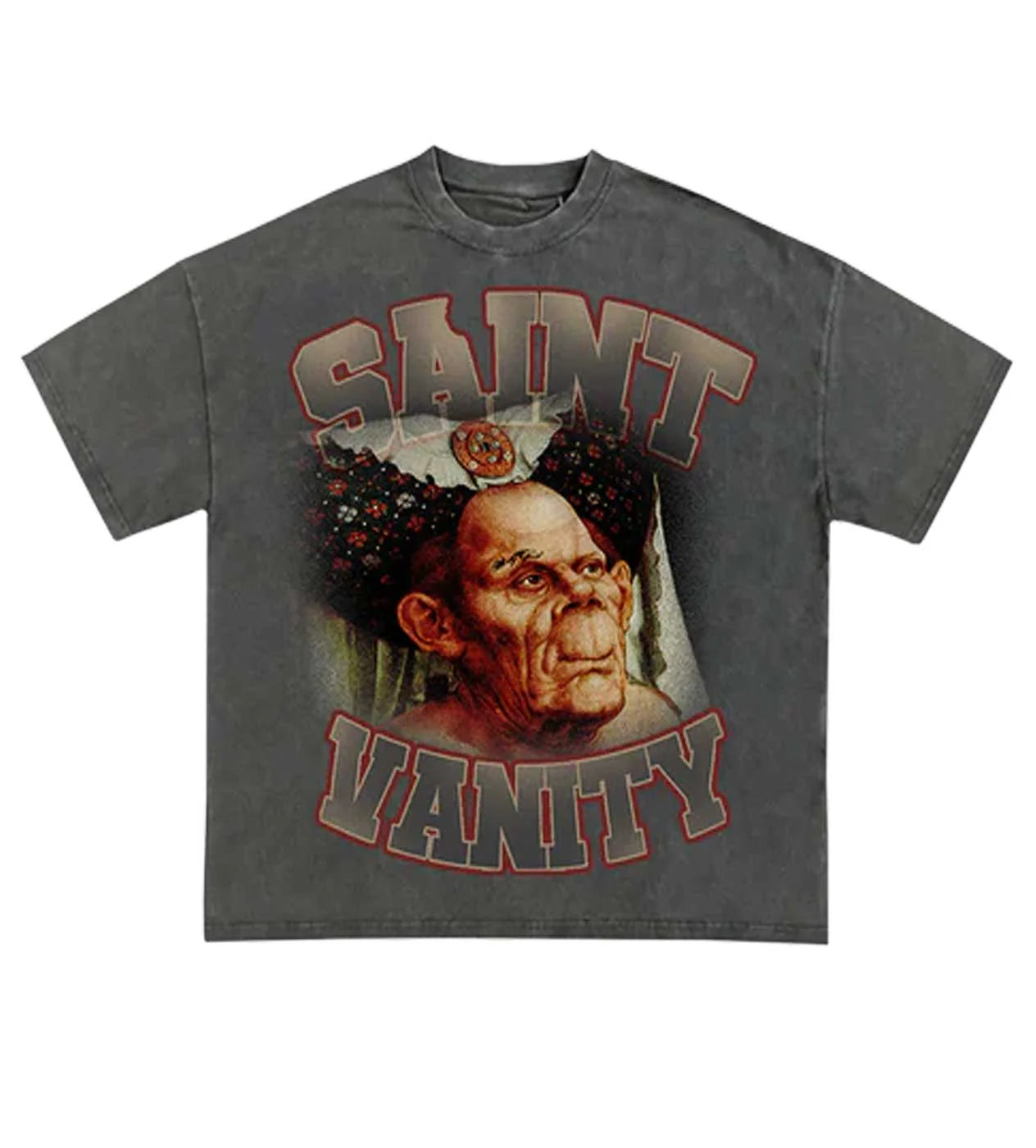 Saint Vanity 'HOQ' Grey Tee
