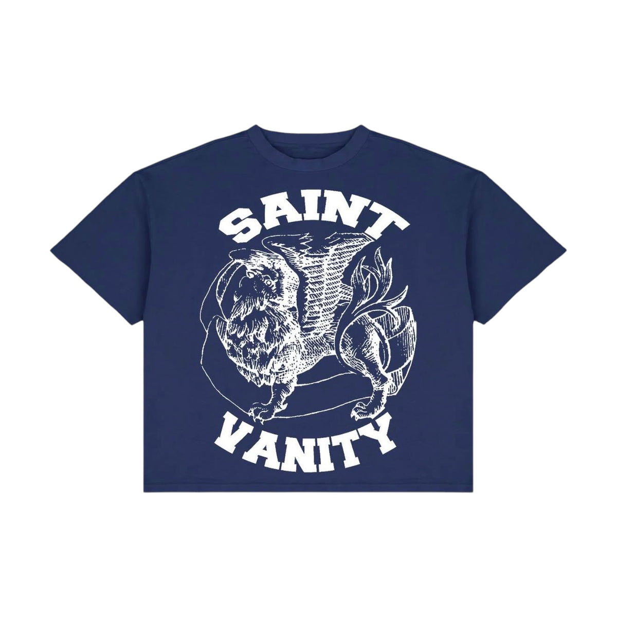 Saint Vanity 'NYC Griffin' Navy & White Tee