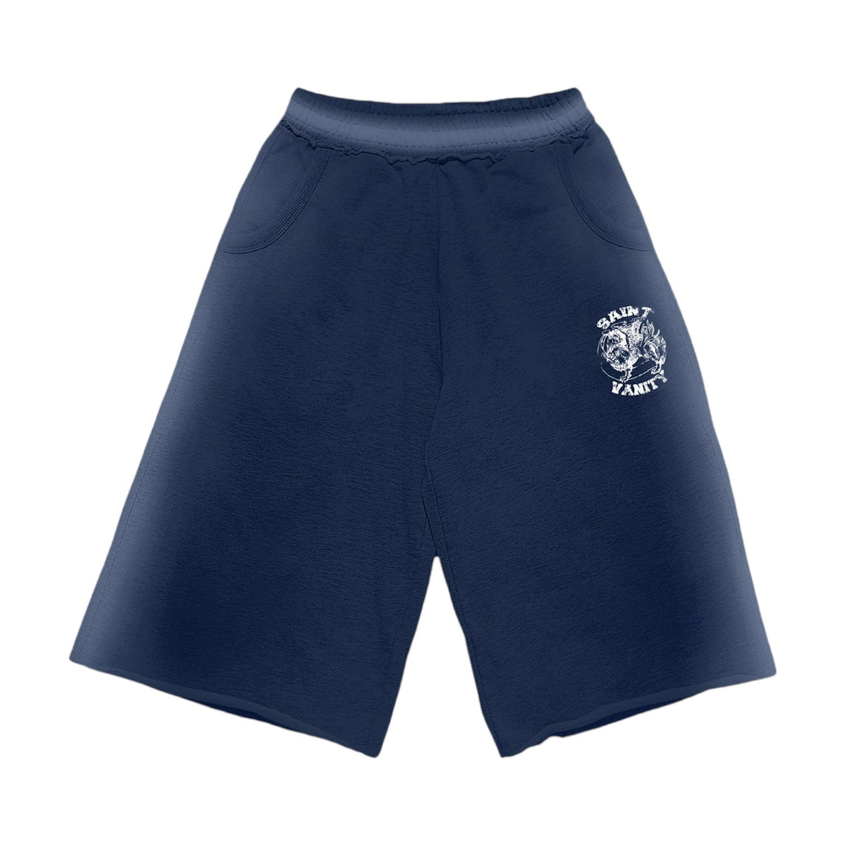 Saint Vanity 'Navy Ash' Long Shorts