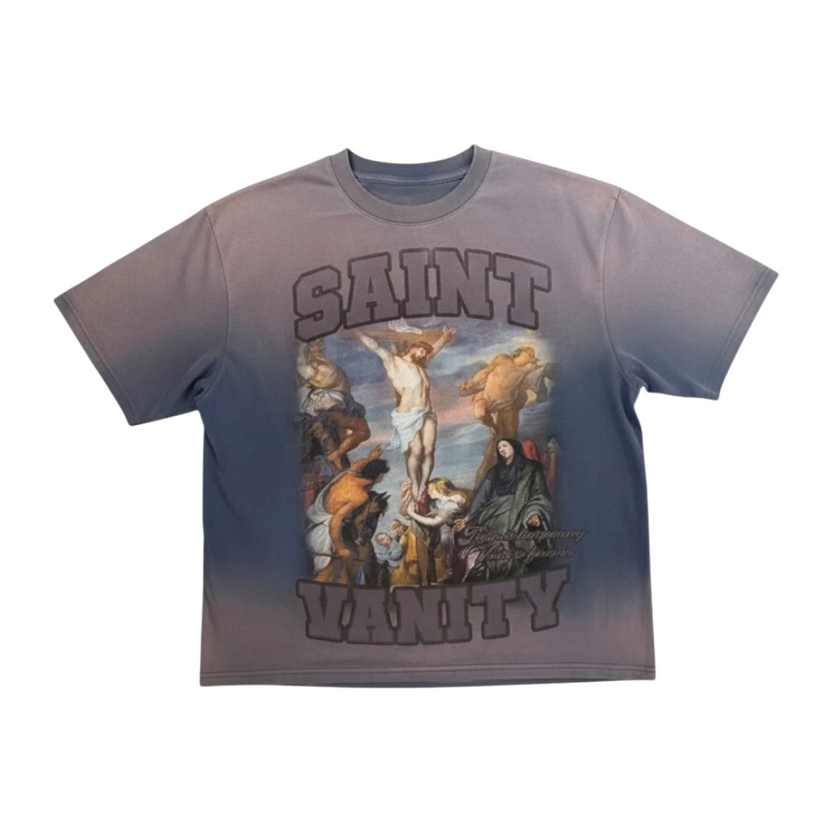 Saint Vanity 'Pain is Temporary 2.0' Grey Tee