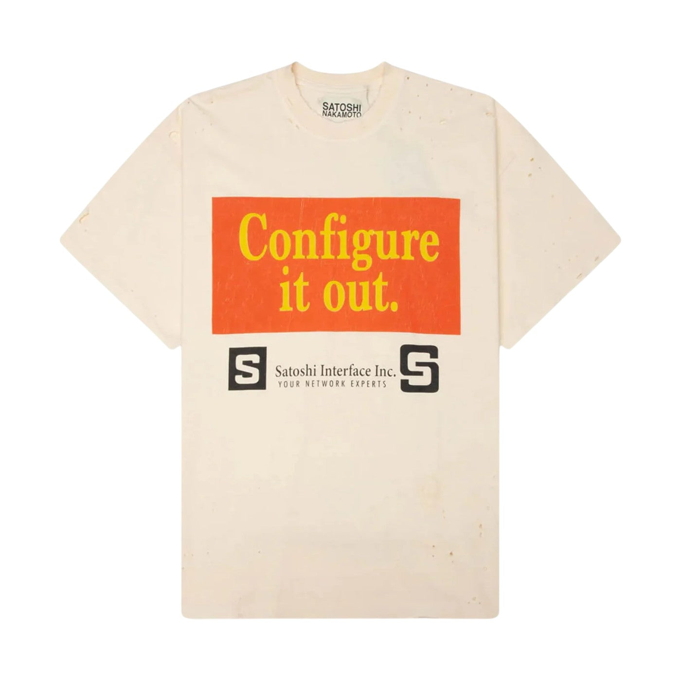 Satoshi Nakamoto 'Configure' White Tee