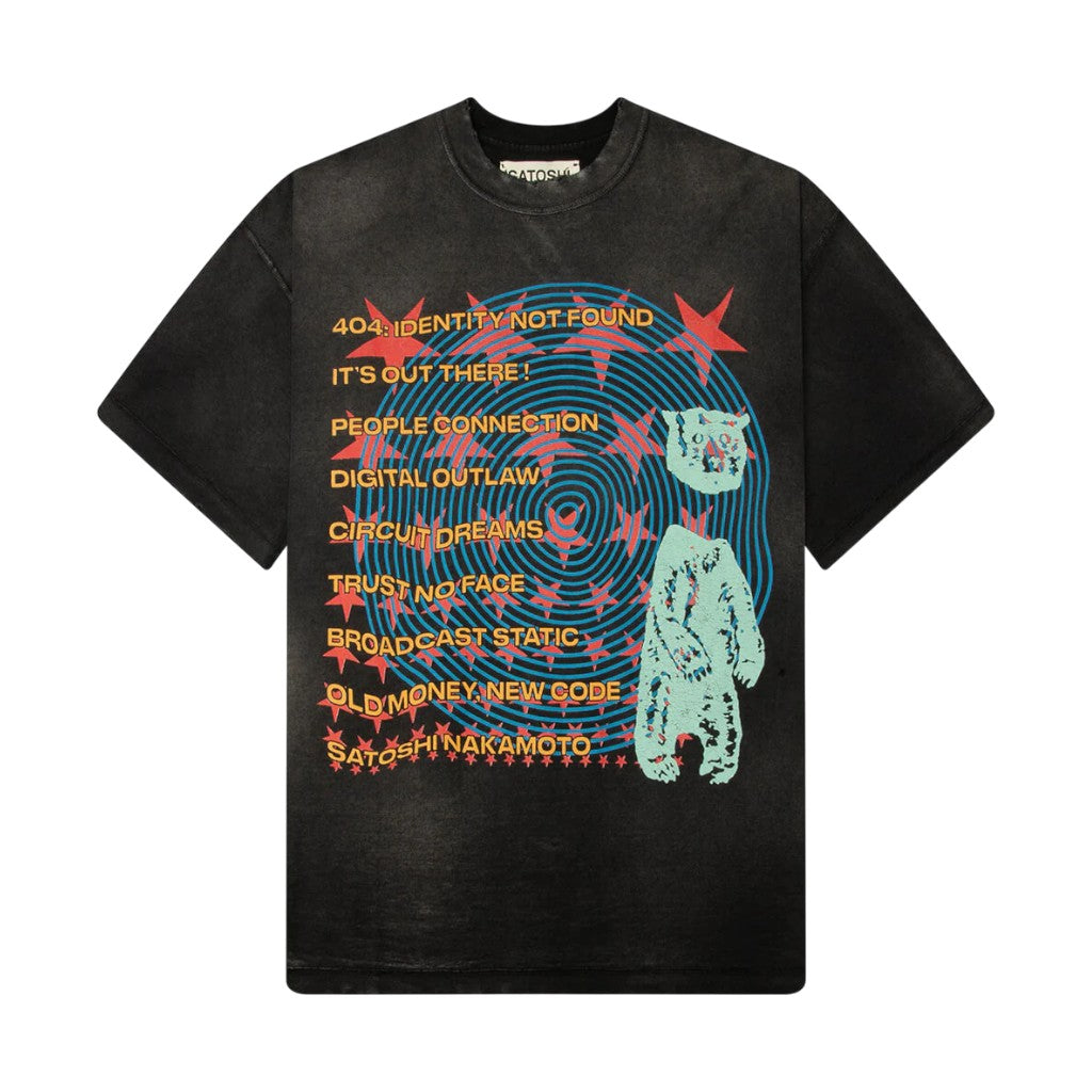 Satoshi Nakamoto 'Overdrive' Black Tee