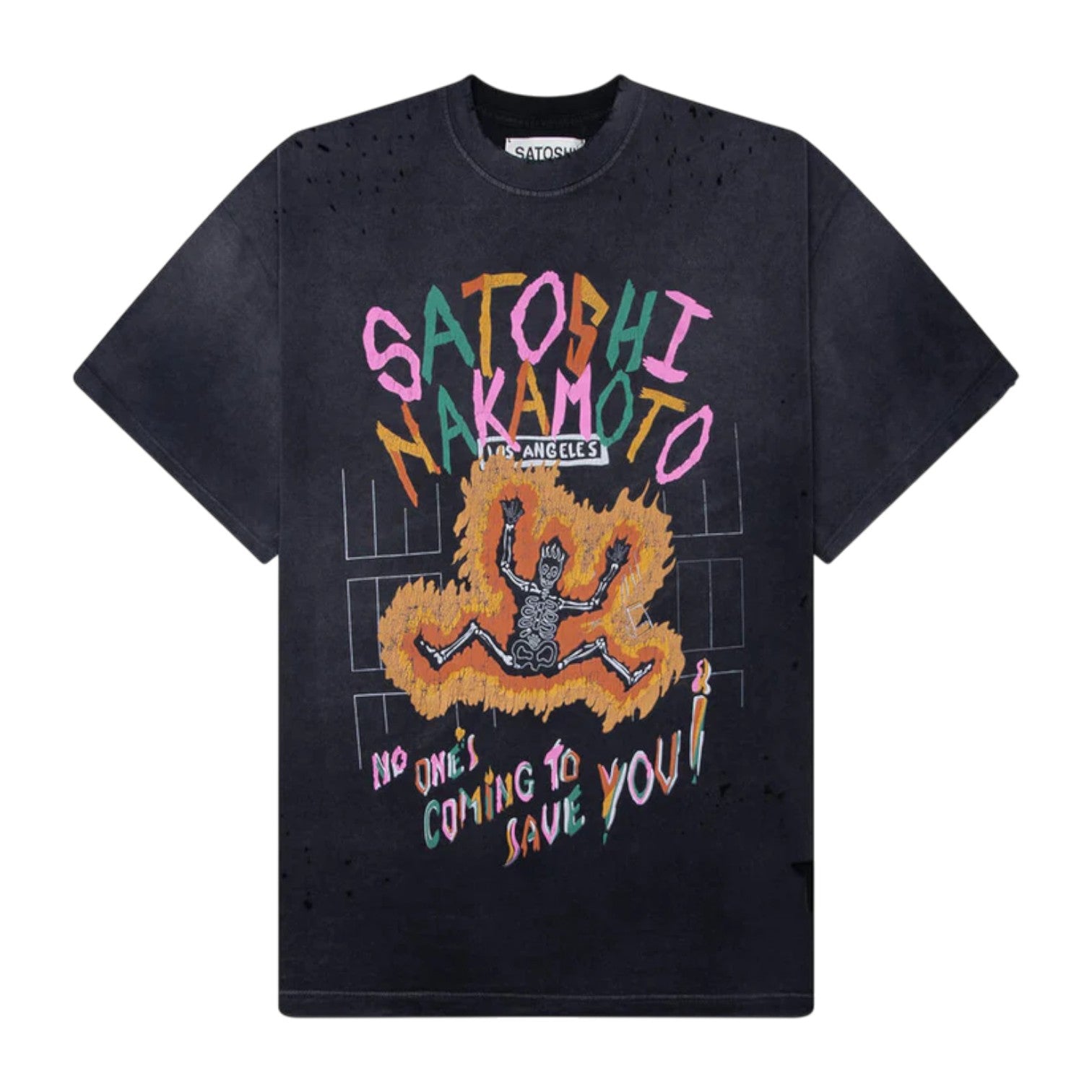 Satoshi Nakamoto 'Savior' Black Tee