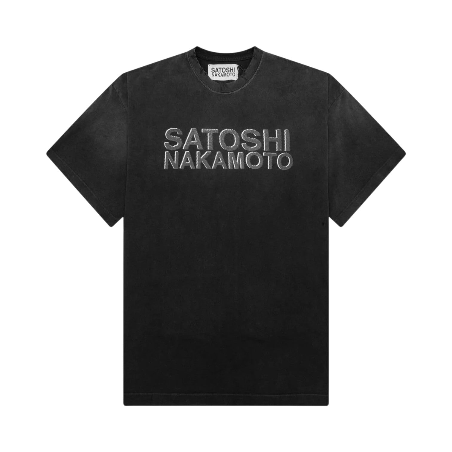 Satoshi Nakamoto 'Shadow Logo' Black Tee