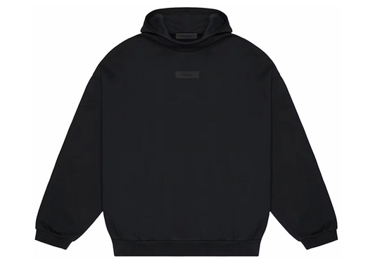 Essentials Jet Black Pullover Hoodie