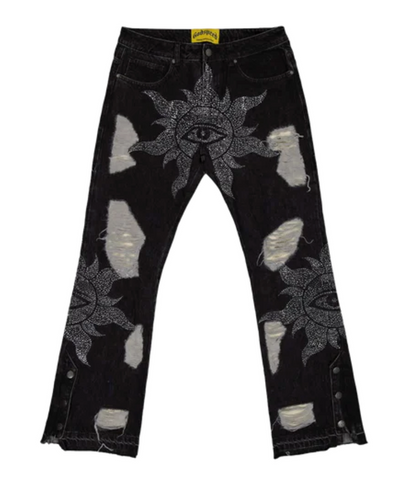 Godspeed 'Crystal Vizion' Black Jeans
