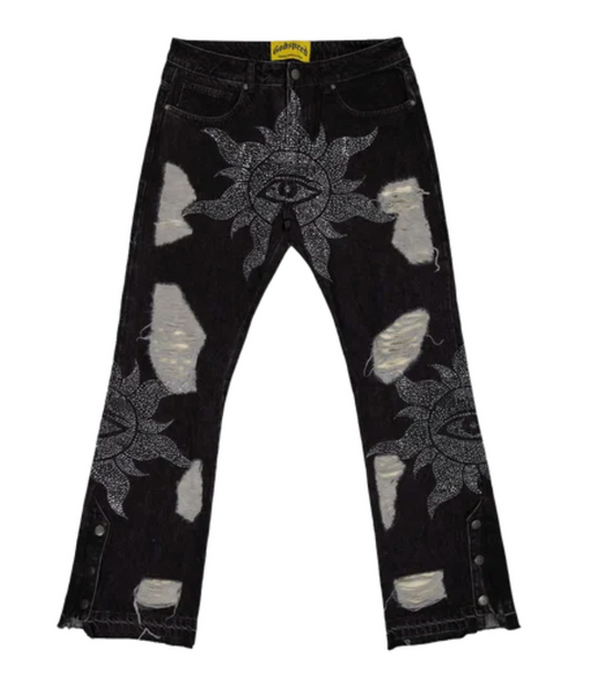 Godspeed 'Crystal Vizion' Black Jeans