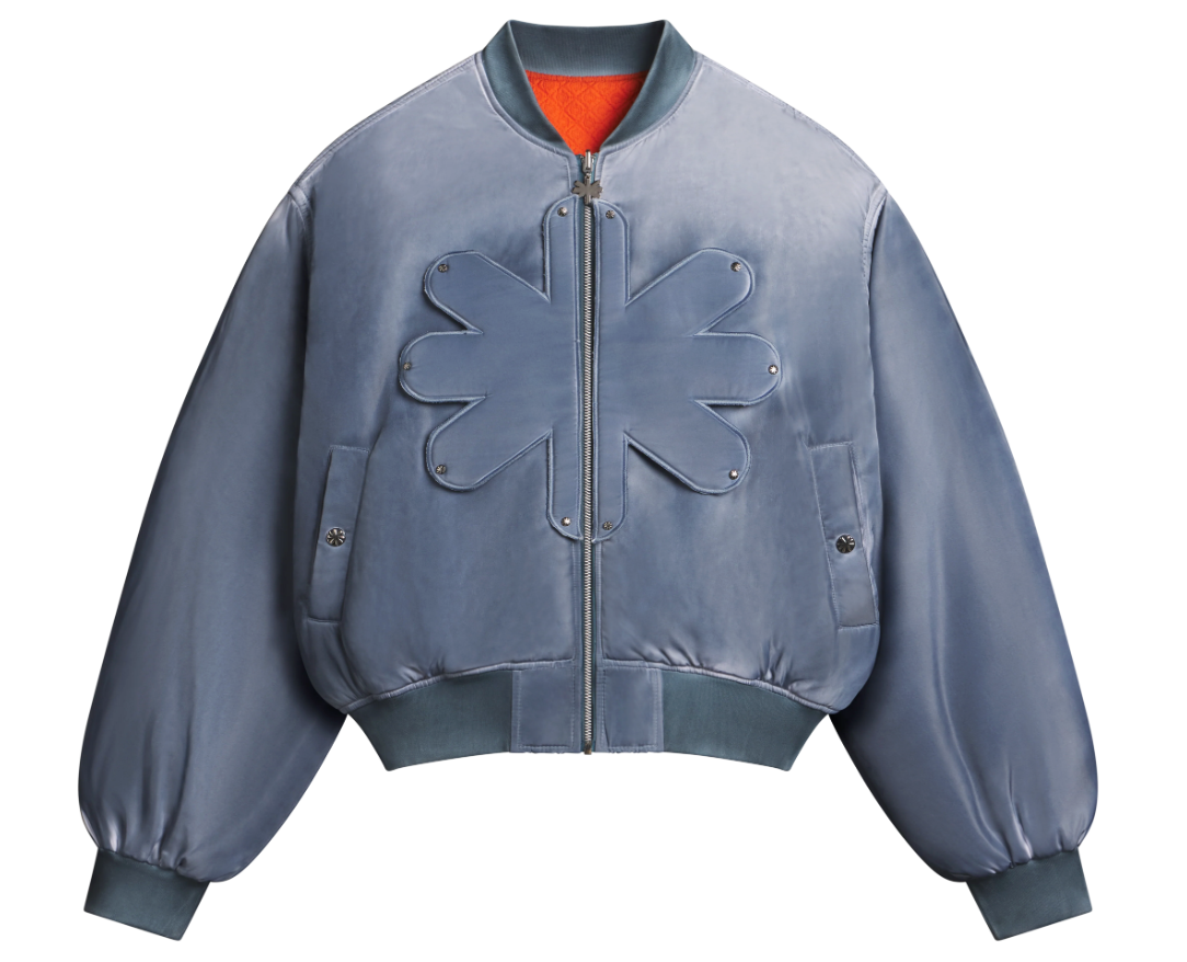 LOST SHDWS 'Reversible Detached' Seafoam Blue Bomber Jacket