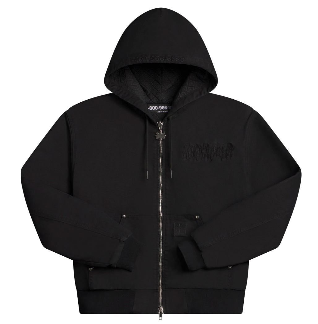 LOST SHDWS 'Reversible Detached' Oil Black Work Jacket