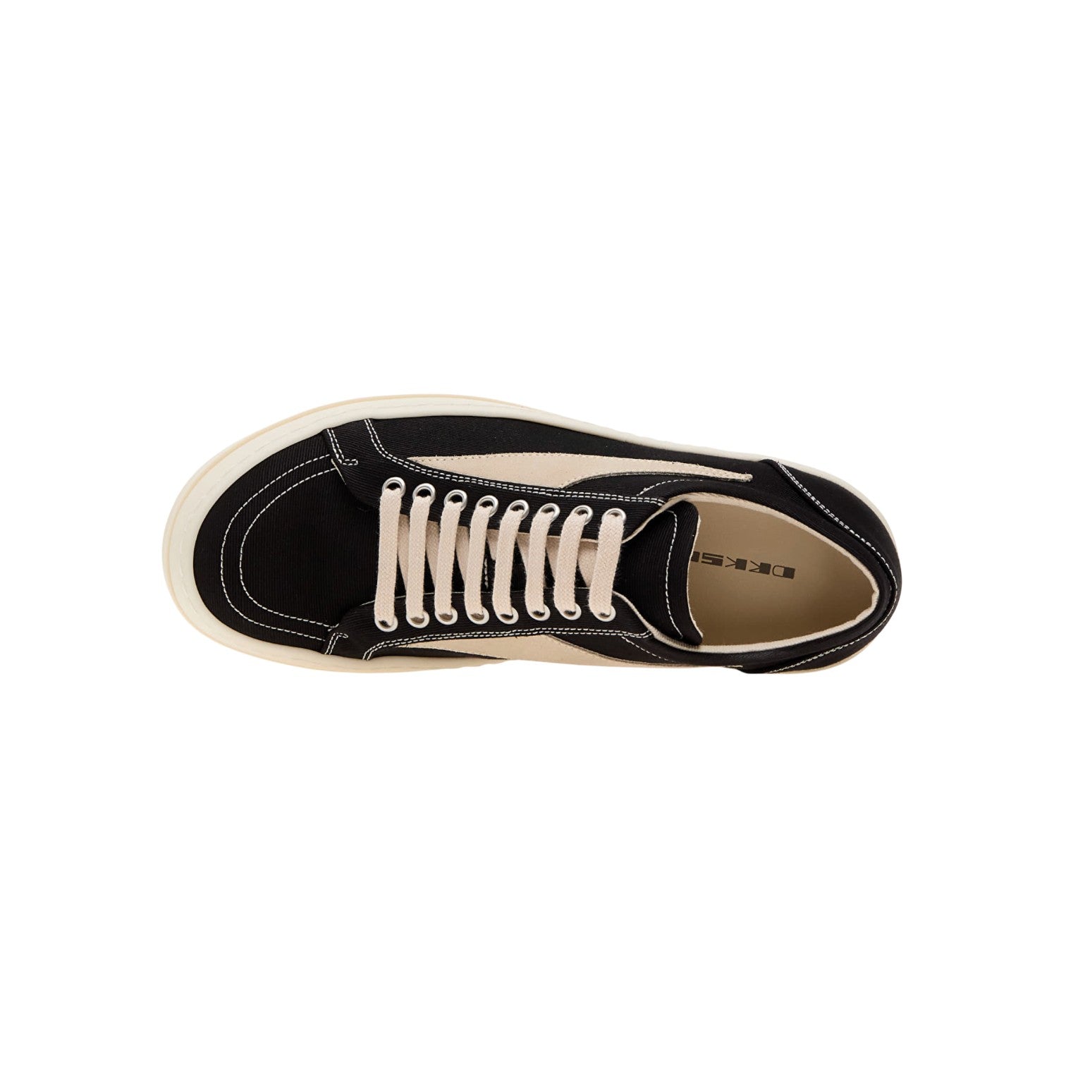 Rick Owens DRKSHDW 'Vintage' Black & Milk Sneakers