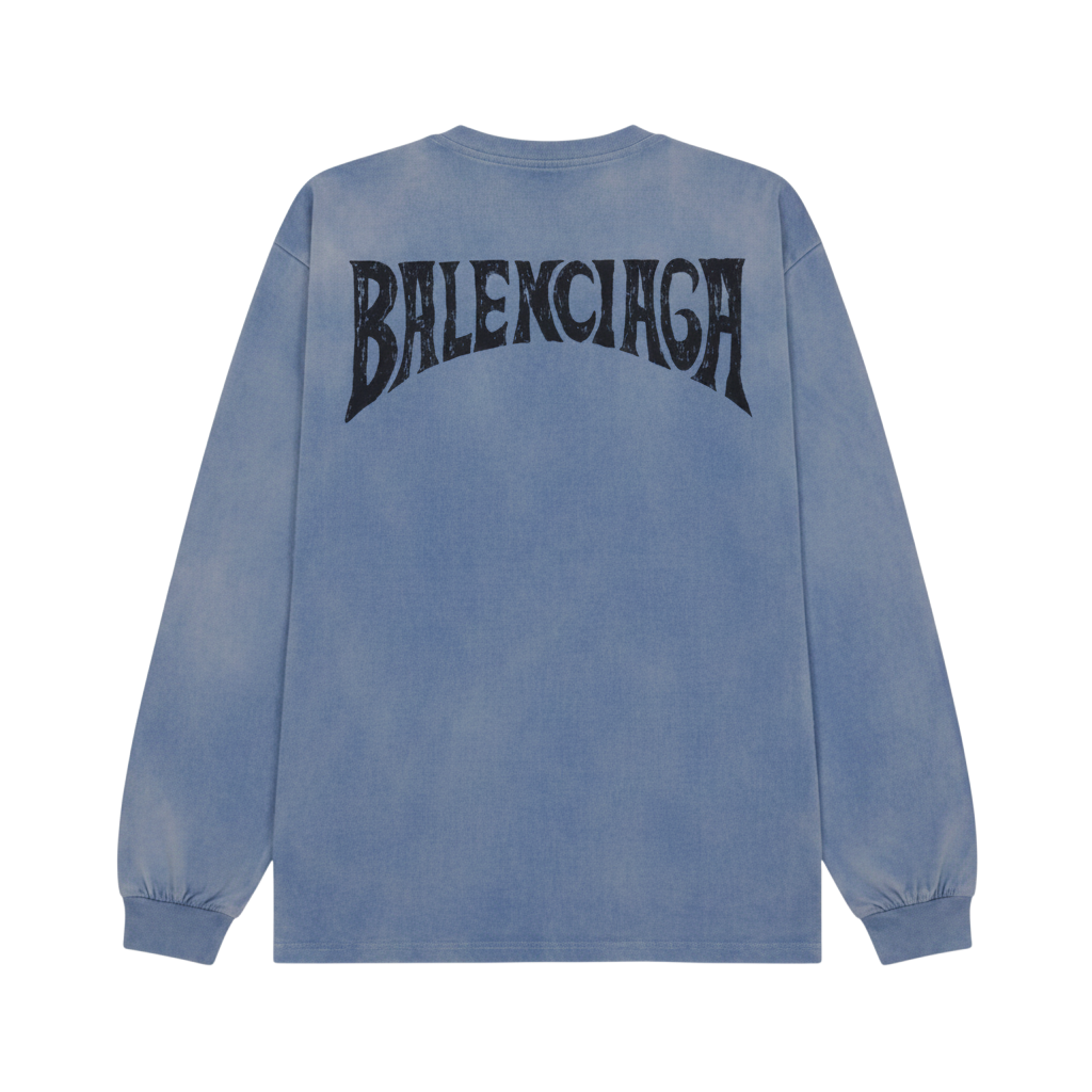 Balenciaga 'Gradient' Blue LS Tee