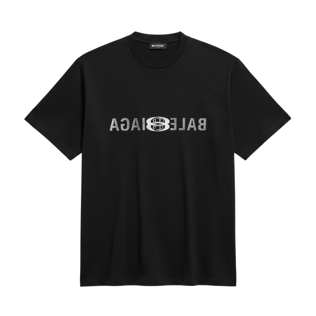 Balenciaga 'Unity Inside Out' Black Tee