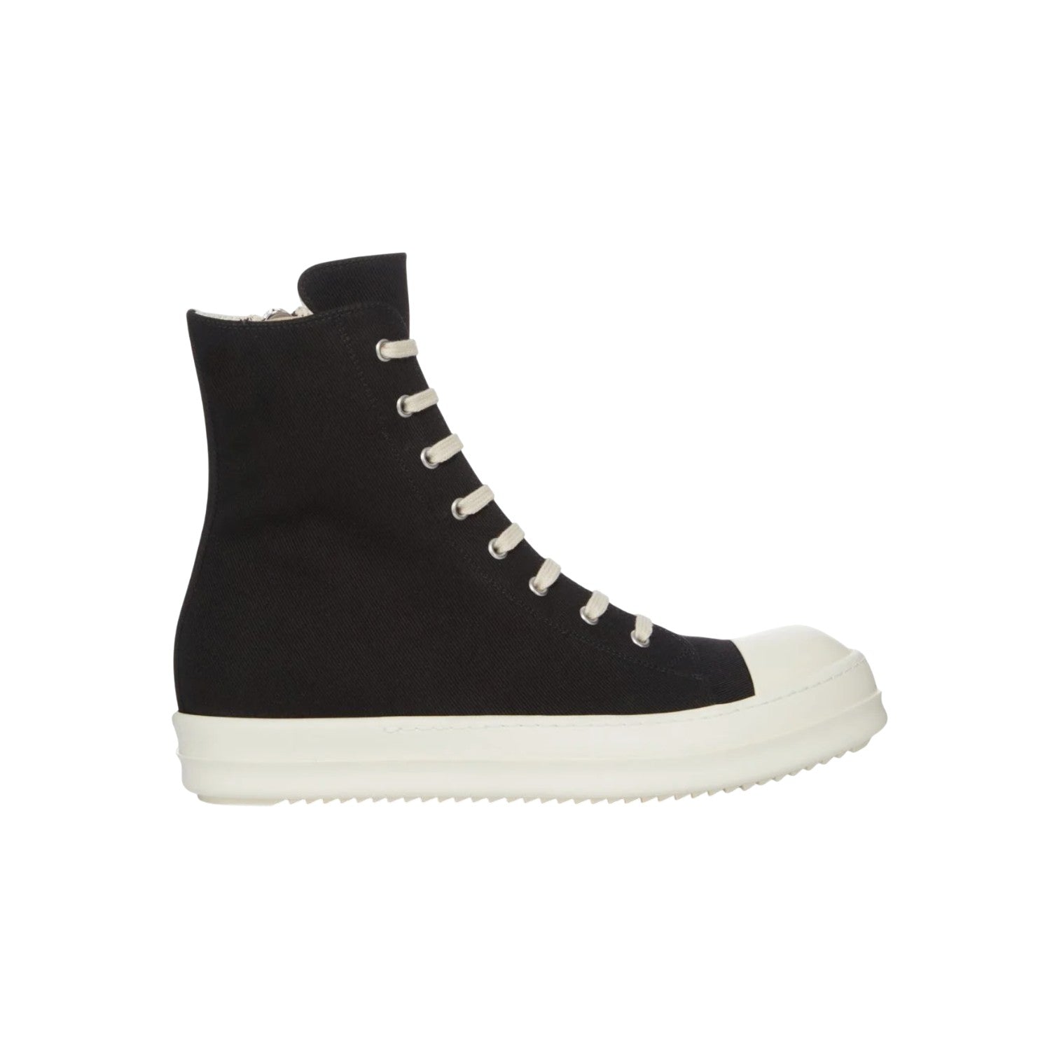 Rick Owens DRKSHDW 'Ramone' Hi Black & Milk Sneakers