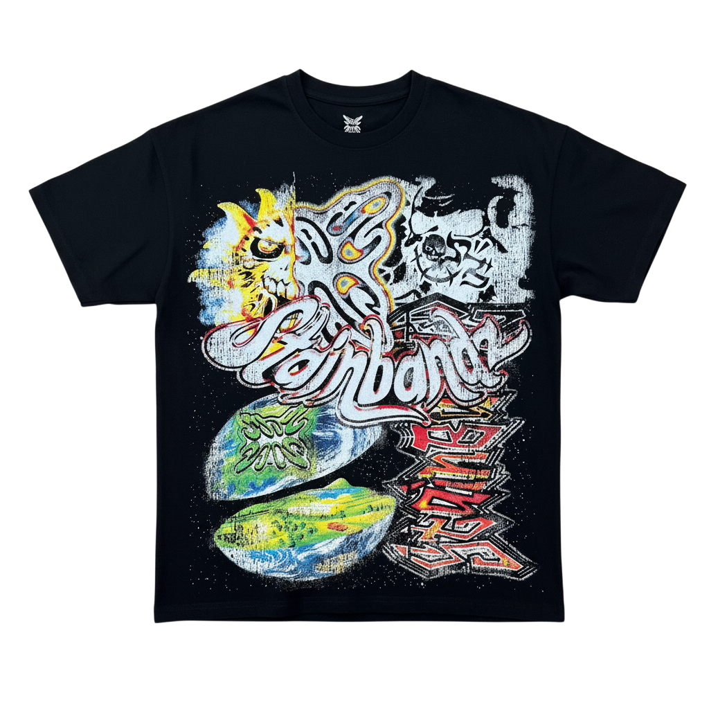 SB Studios 'World' Black Tee