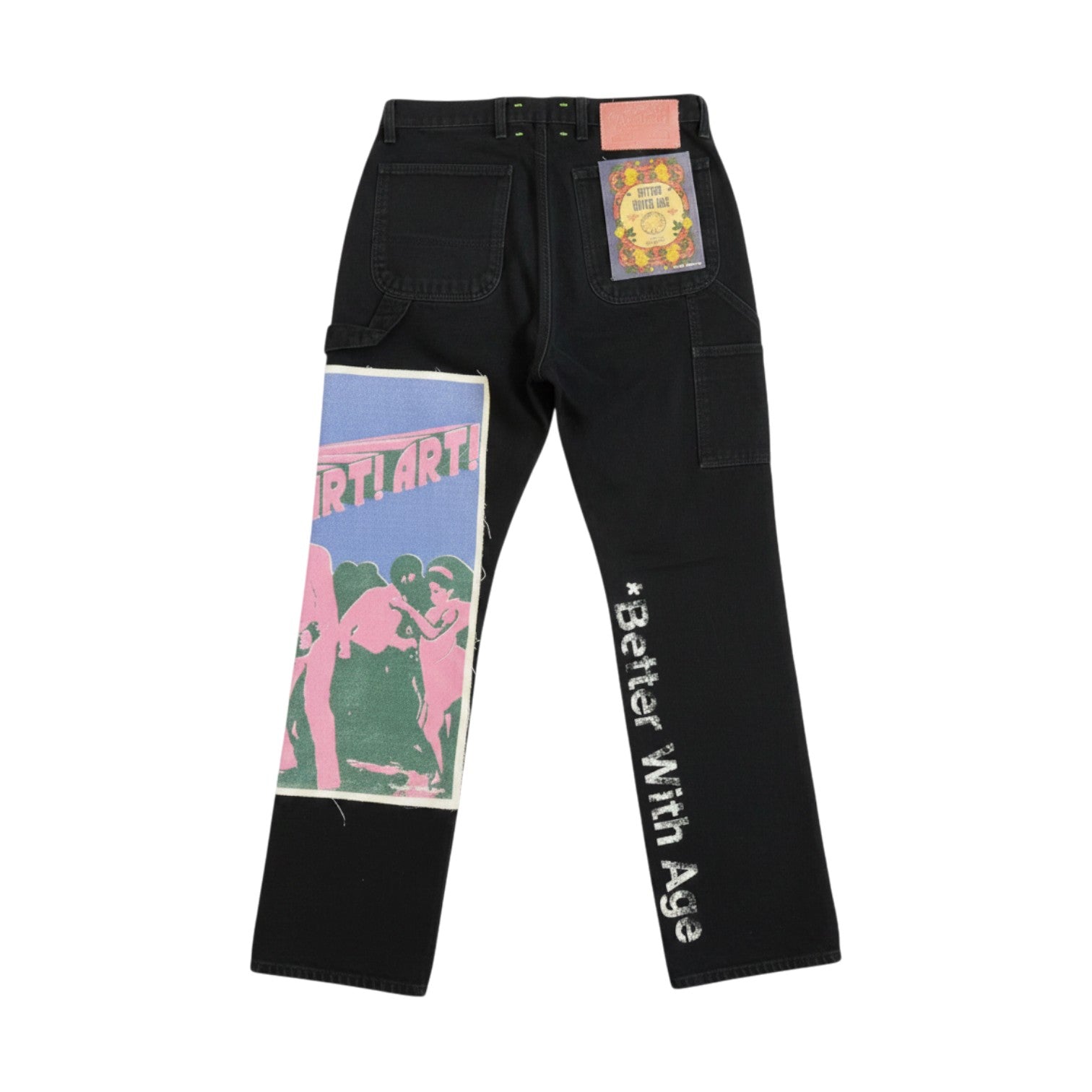 Better With Age 'Feck Carpenter' Black Jeans