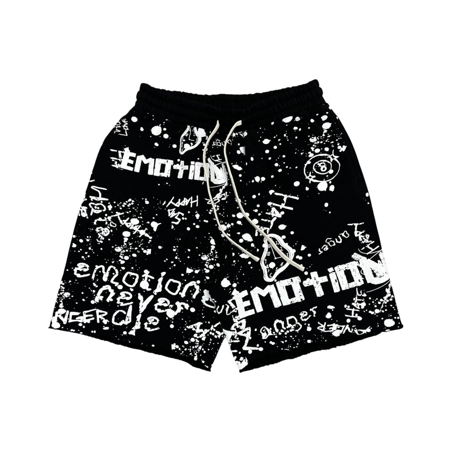 Mixed Emotions 'Grafitti' Black Shorts