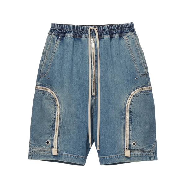 Rick Owens 'Bauhaus Pods' Indigo Jeans Shorts