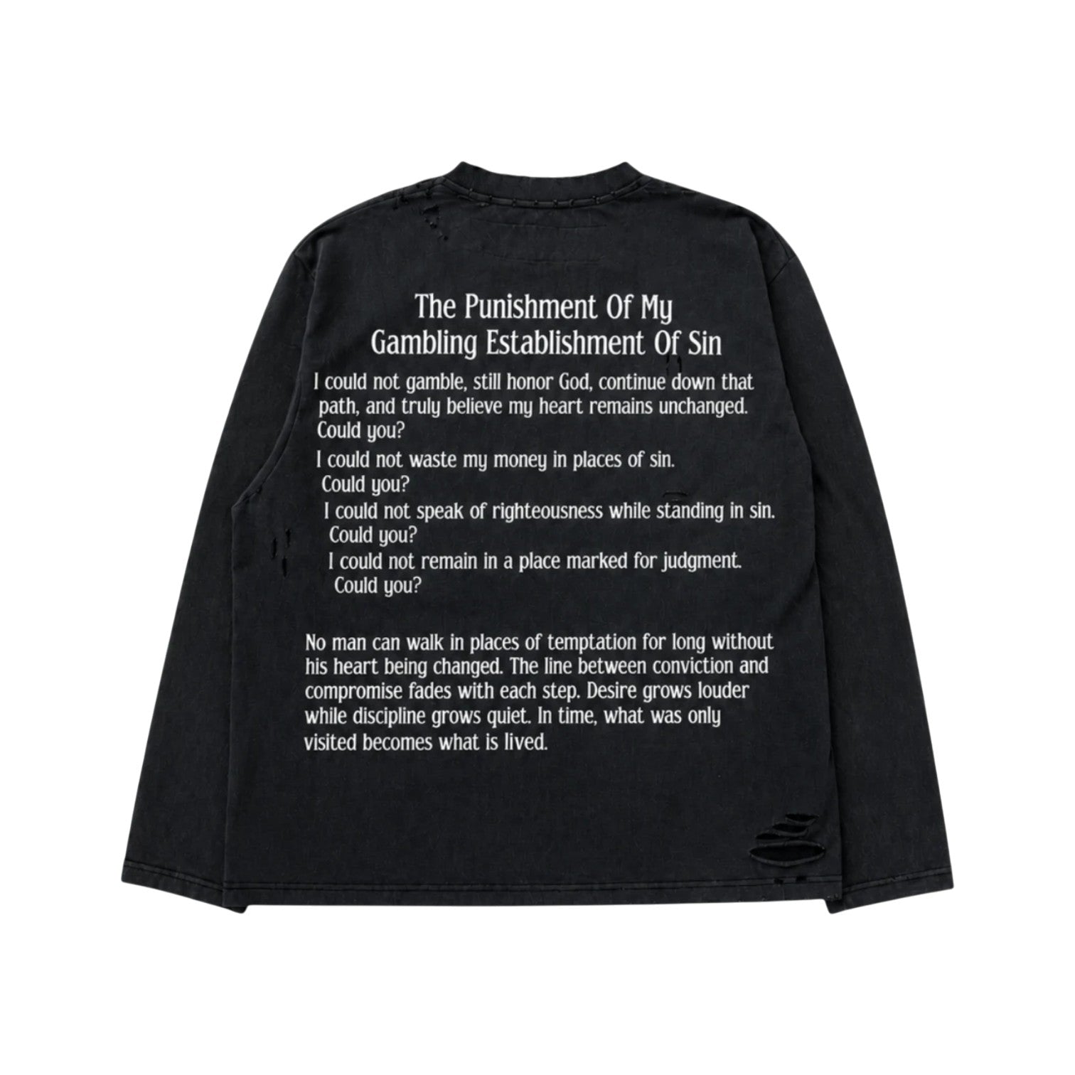 LOST SHDWS 'Gambling' Black LS Tee