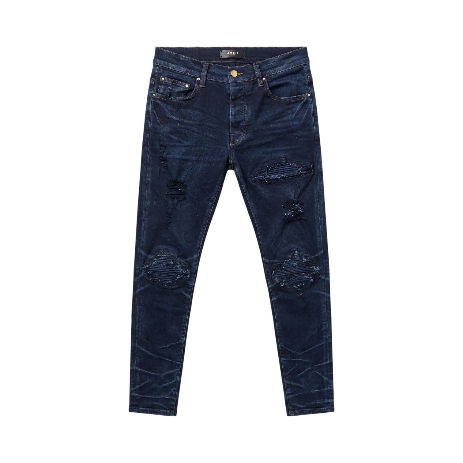 Amiri 'MX1 Ultrasuede' Navy Patch & Navy Jeans