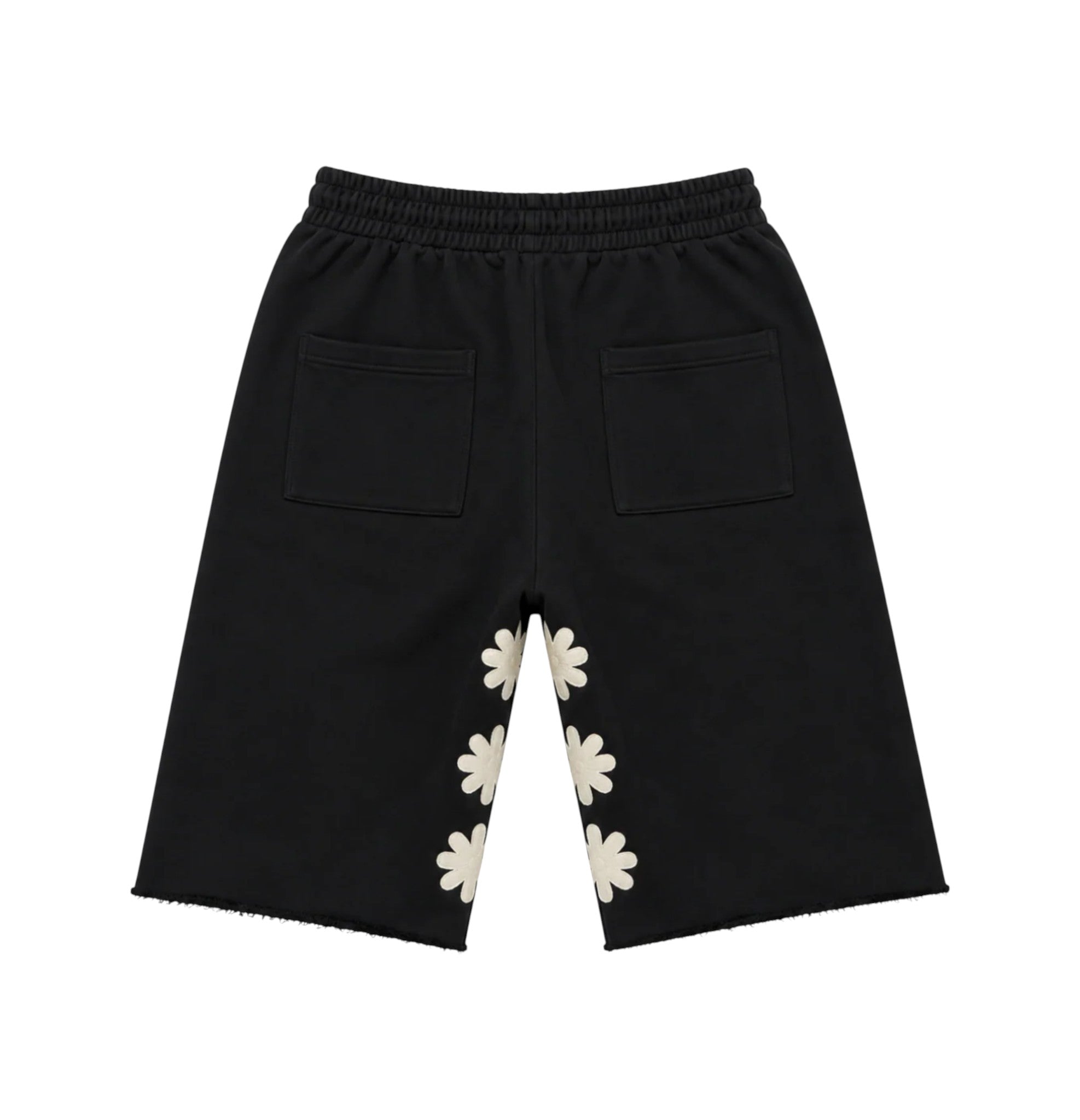 LOST SHDWS 'OG Sun Logo' Black & Bone Shorts