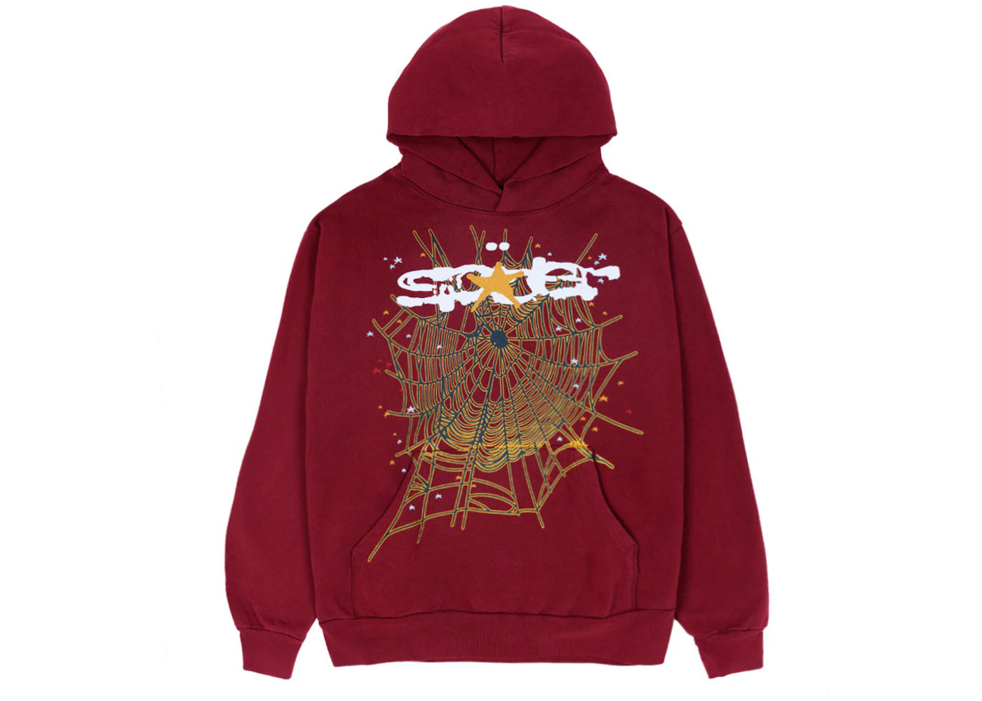 Sp5der Hoodie Maroon