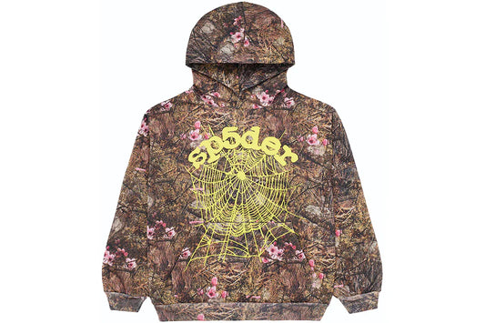 Sp5der Hoodie Camo Yellow