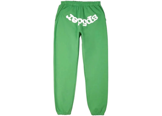 Sp5der Sweats Lime Rhinestone