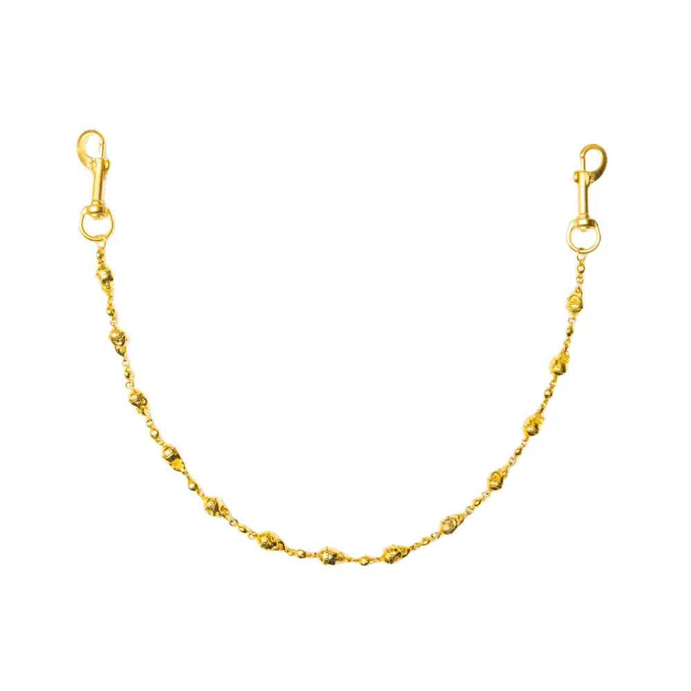 Starchain Wrld Gold Skull NS Keychain